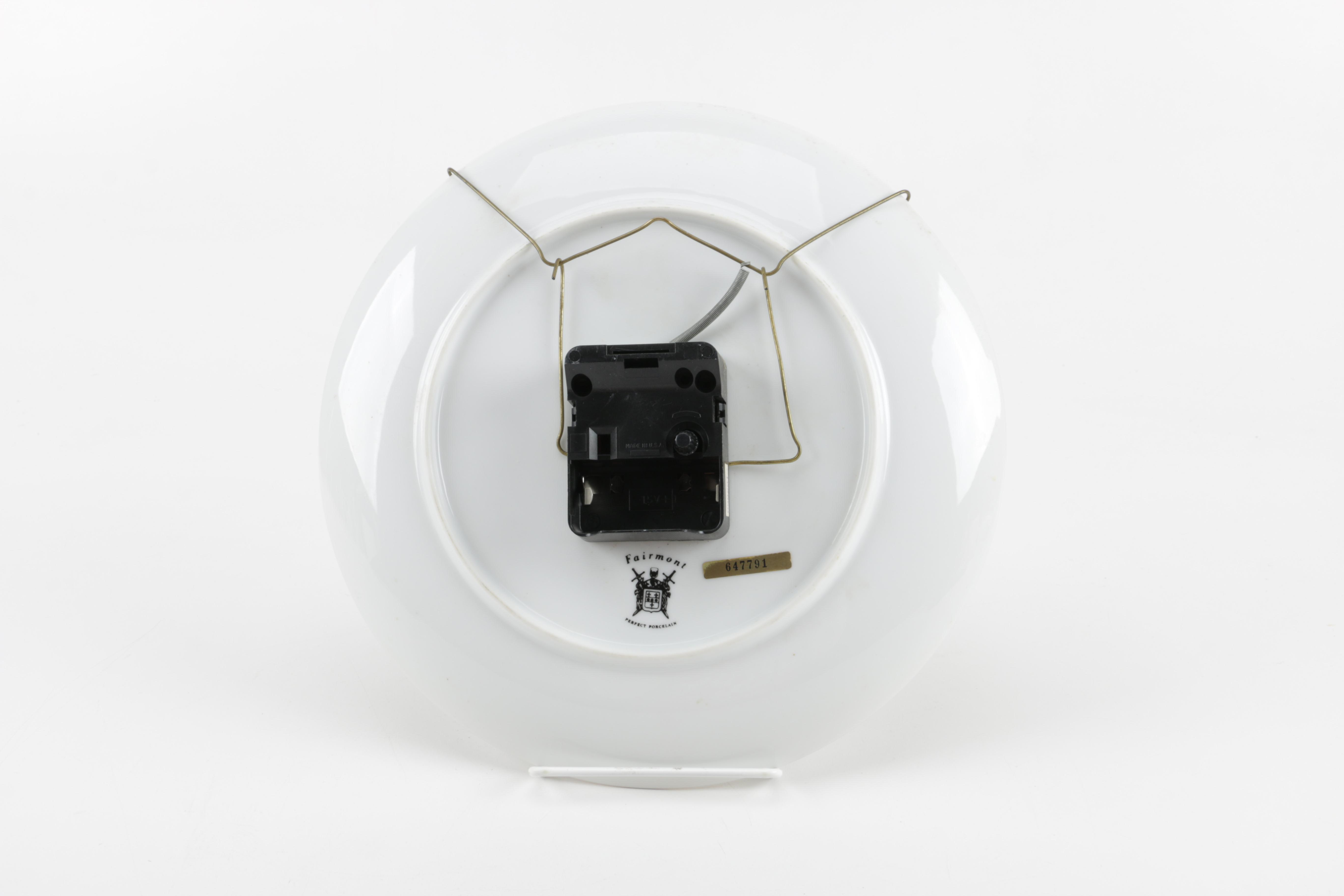 Porcelain Norman Rockwell Plate Clock | EBTH