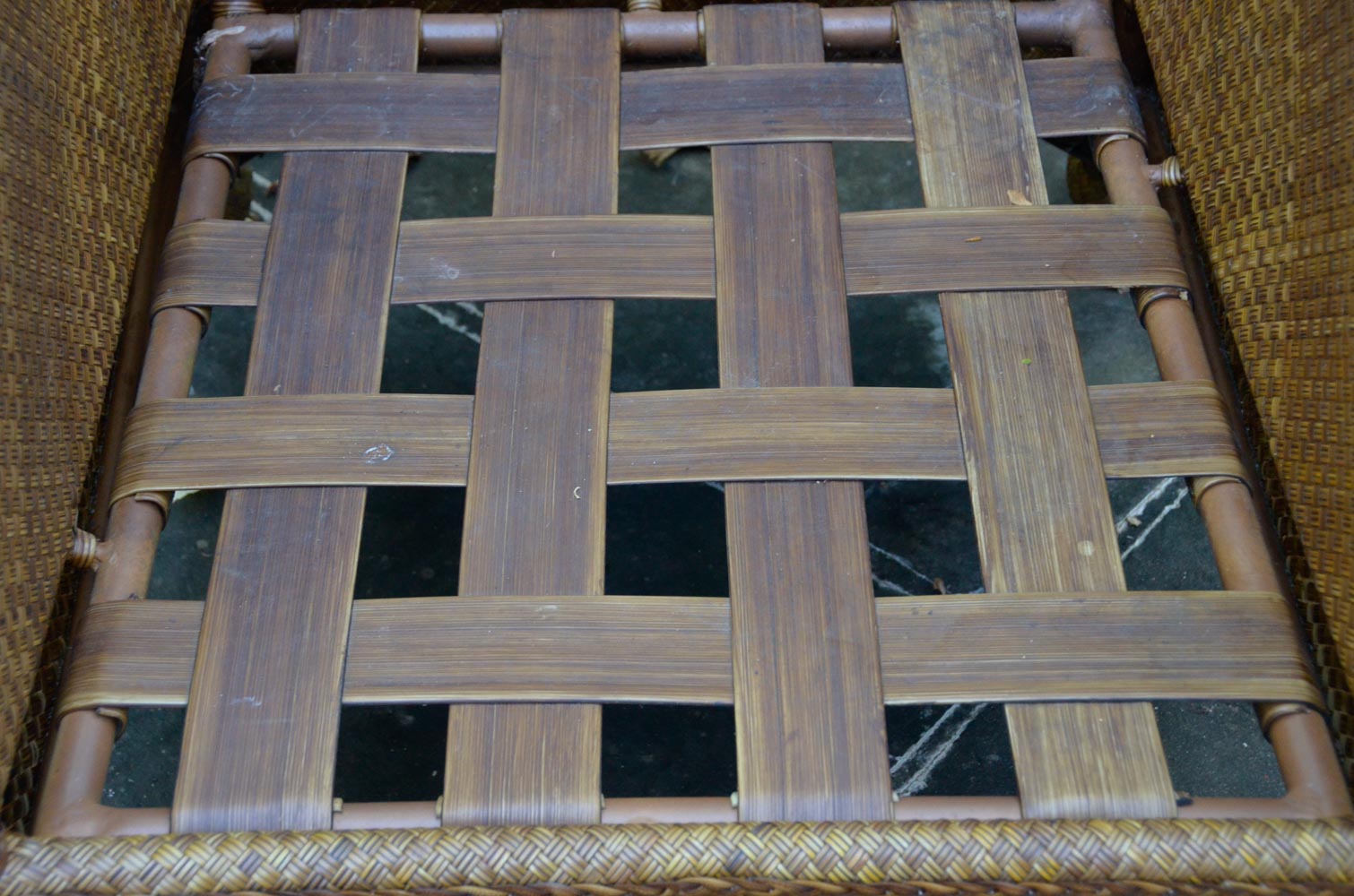 Summer Classics Woven All-Weather Wicker Armchair with ...