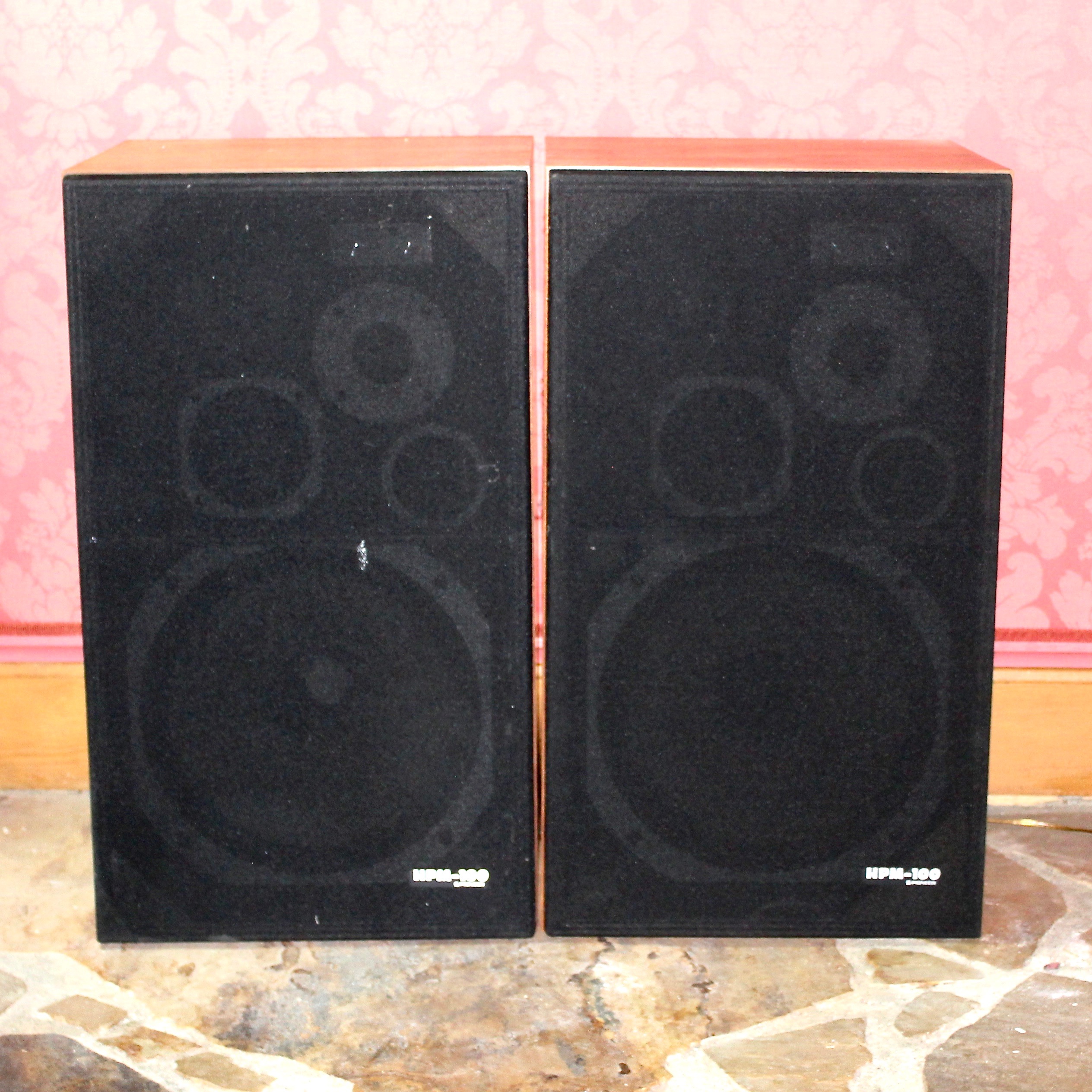 Vintage 200 Watt Pioneer HPM100 Floor Speakers EBTH