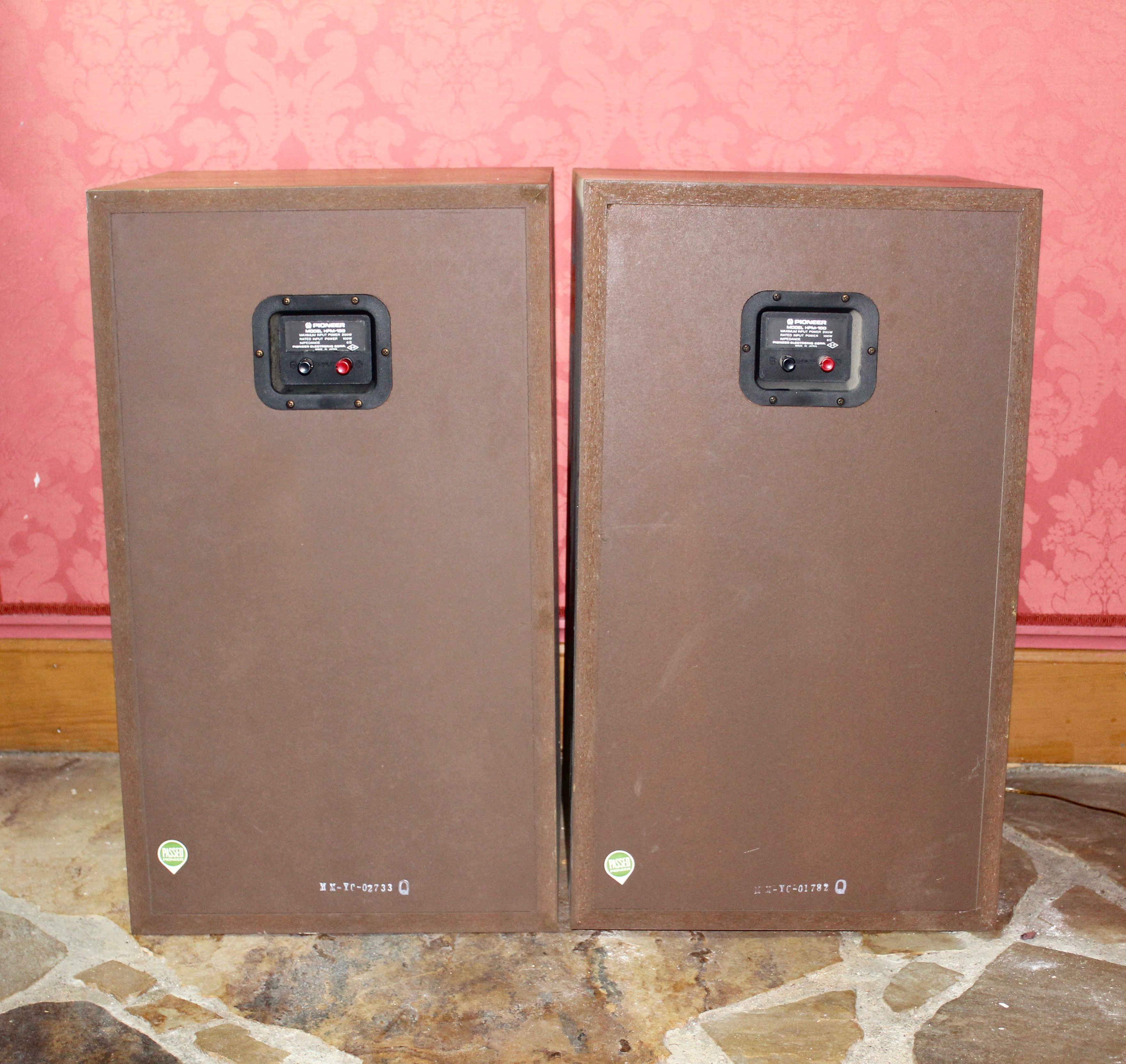 Vintage 200 Watt Pioneer HPM100 Floor Speakers EBTH