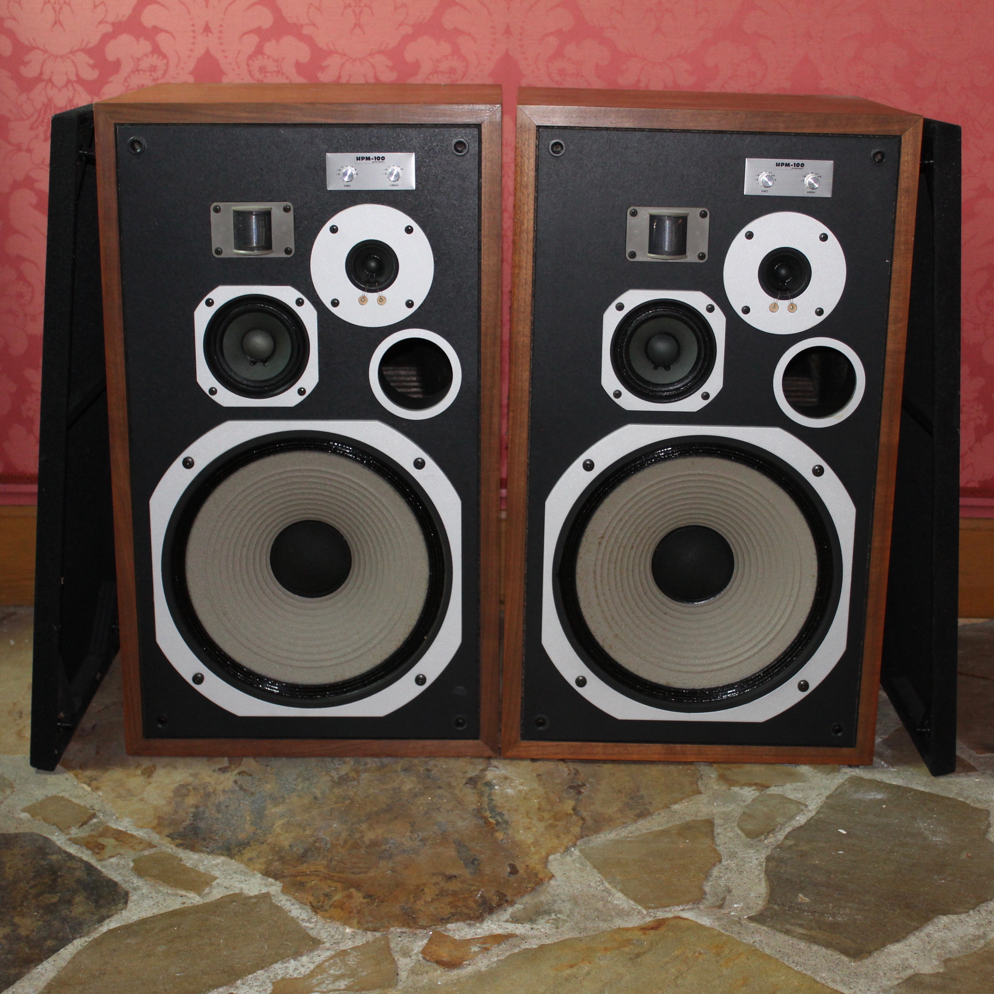 Vintage 200 Watt Pioneer HPM100 Floor Speakers EBTH