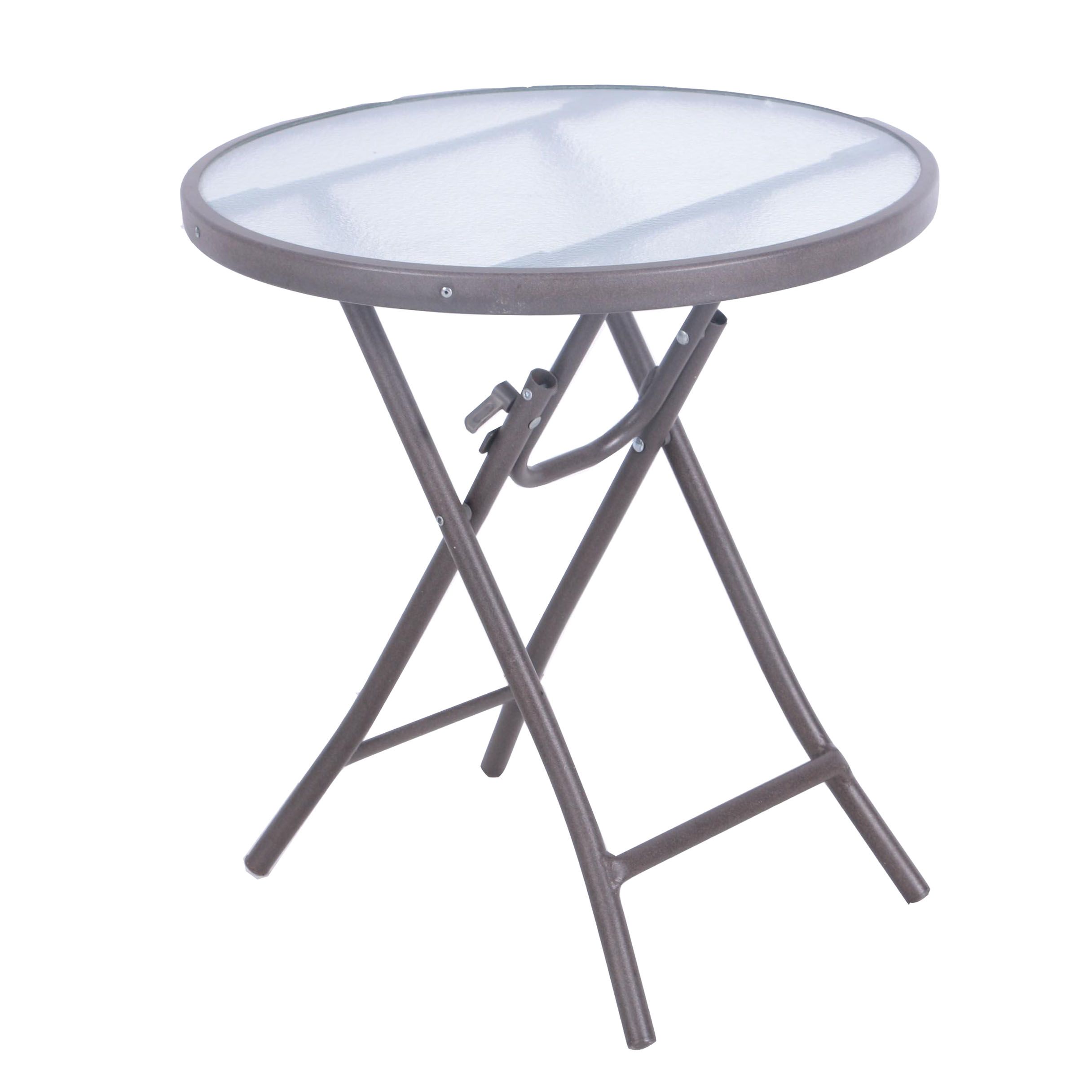 Glass Top Folding Table EBTH