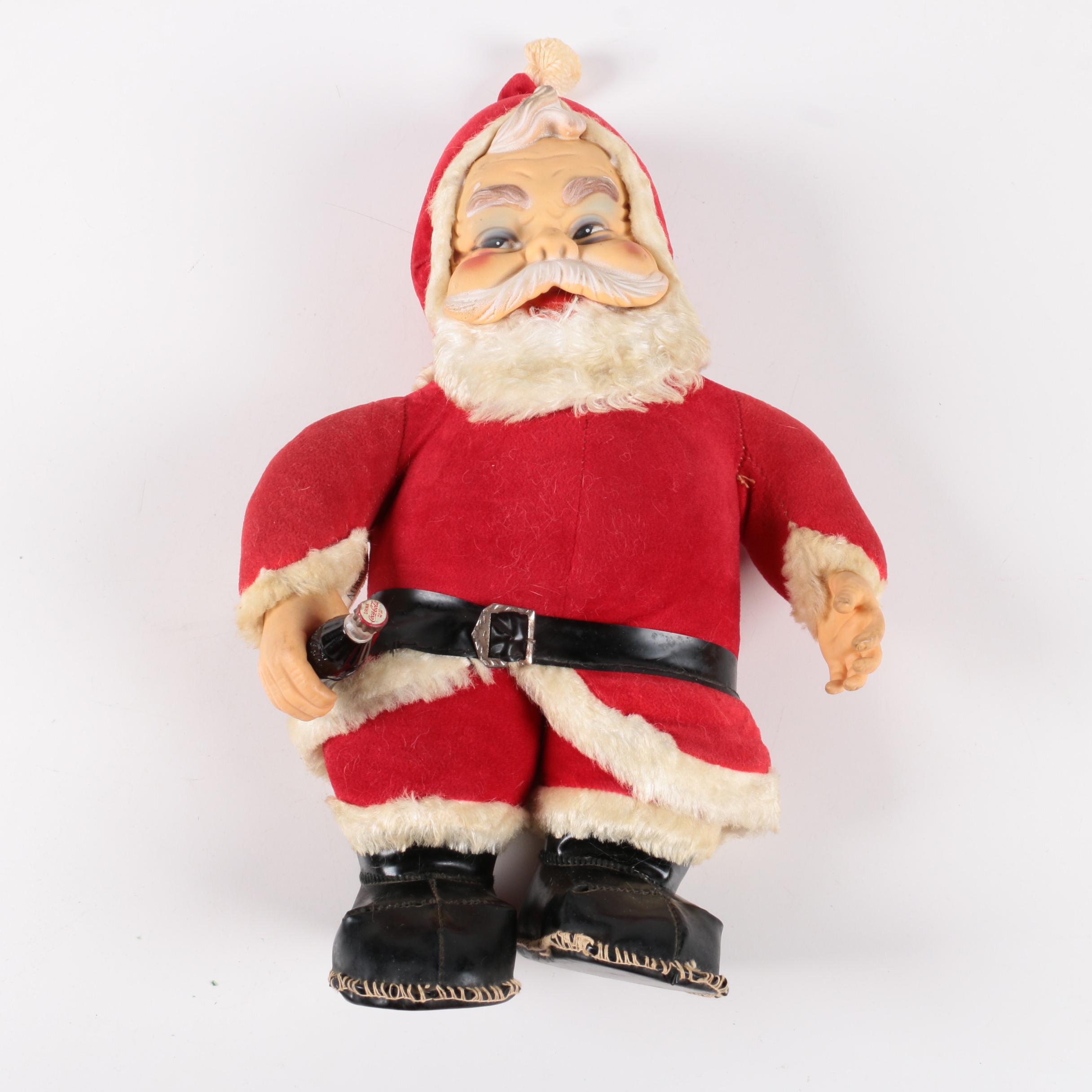 Vintage Rushton Star Creation Coca Cola Santa Figure | EBTH