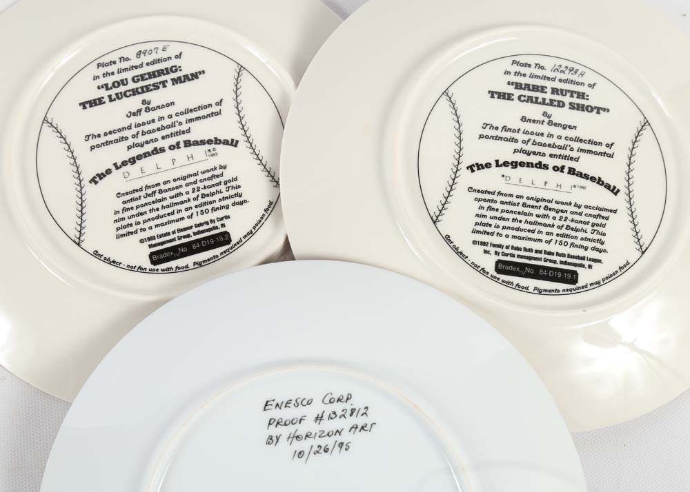 Baseball Collector Plates EBTH