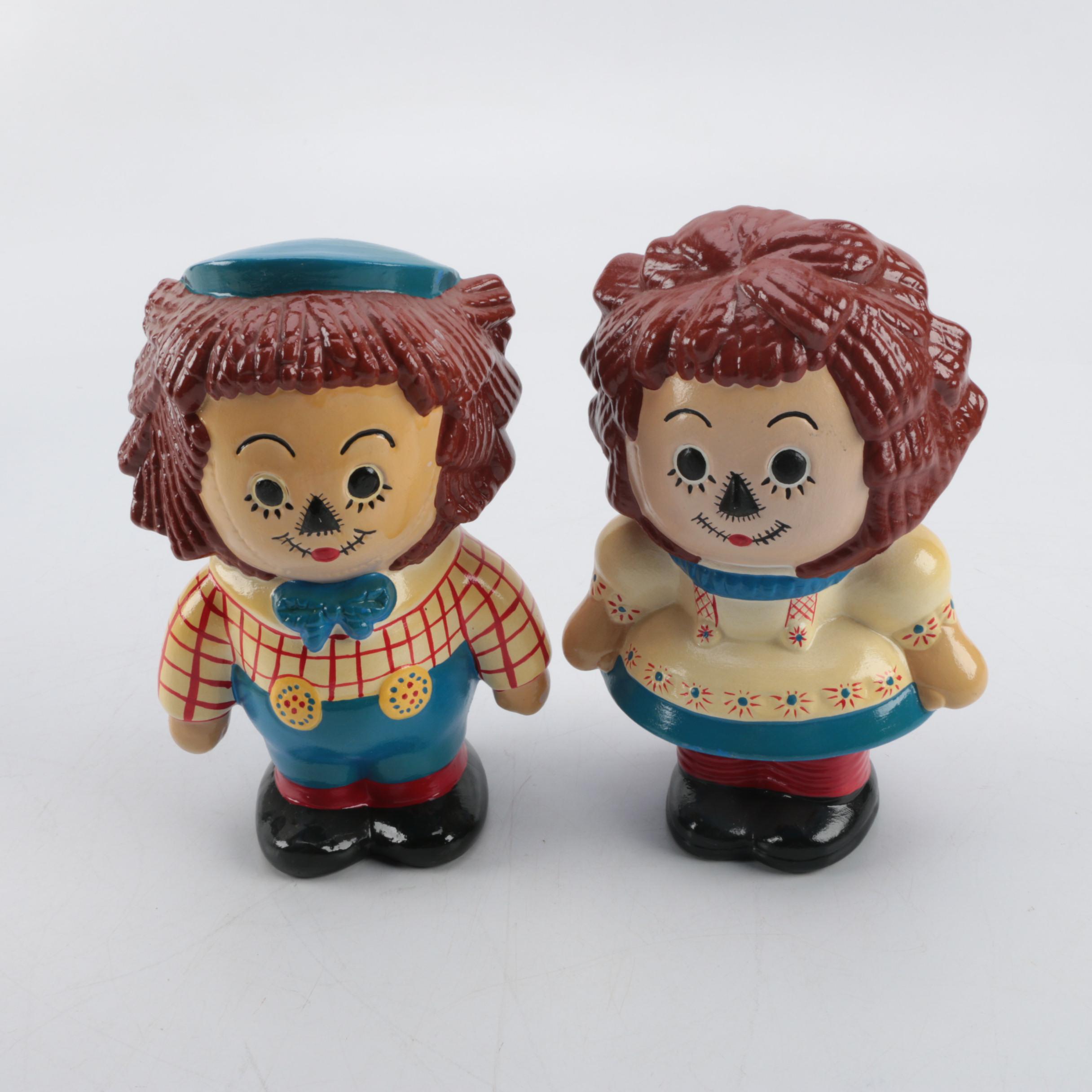 raggedy ann andy ceramic figurines