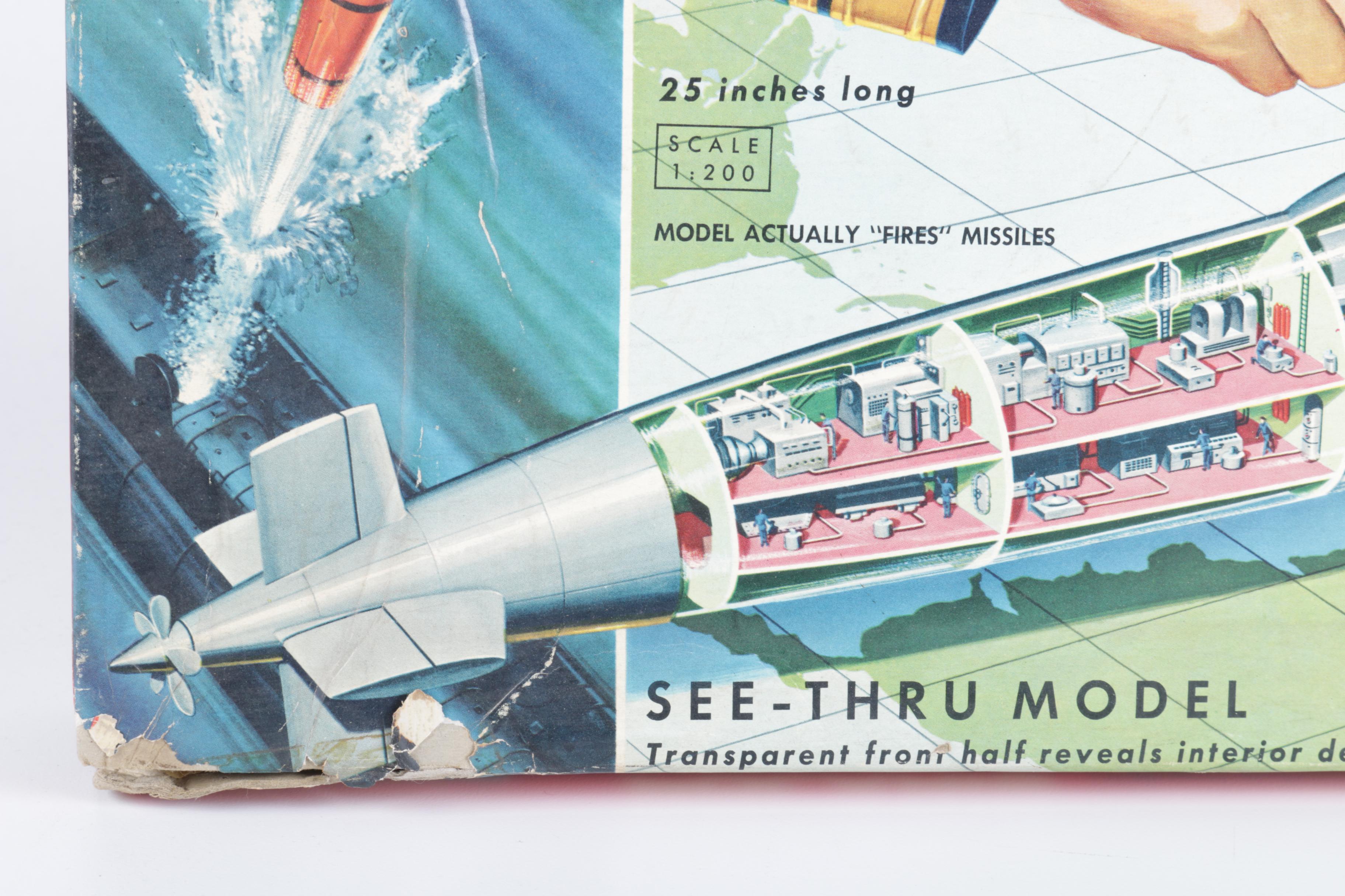 Vintage Nuclear Submarine Model Kit by Renwal EBTH