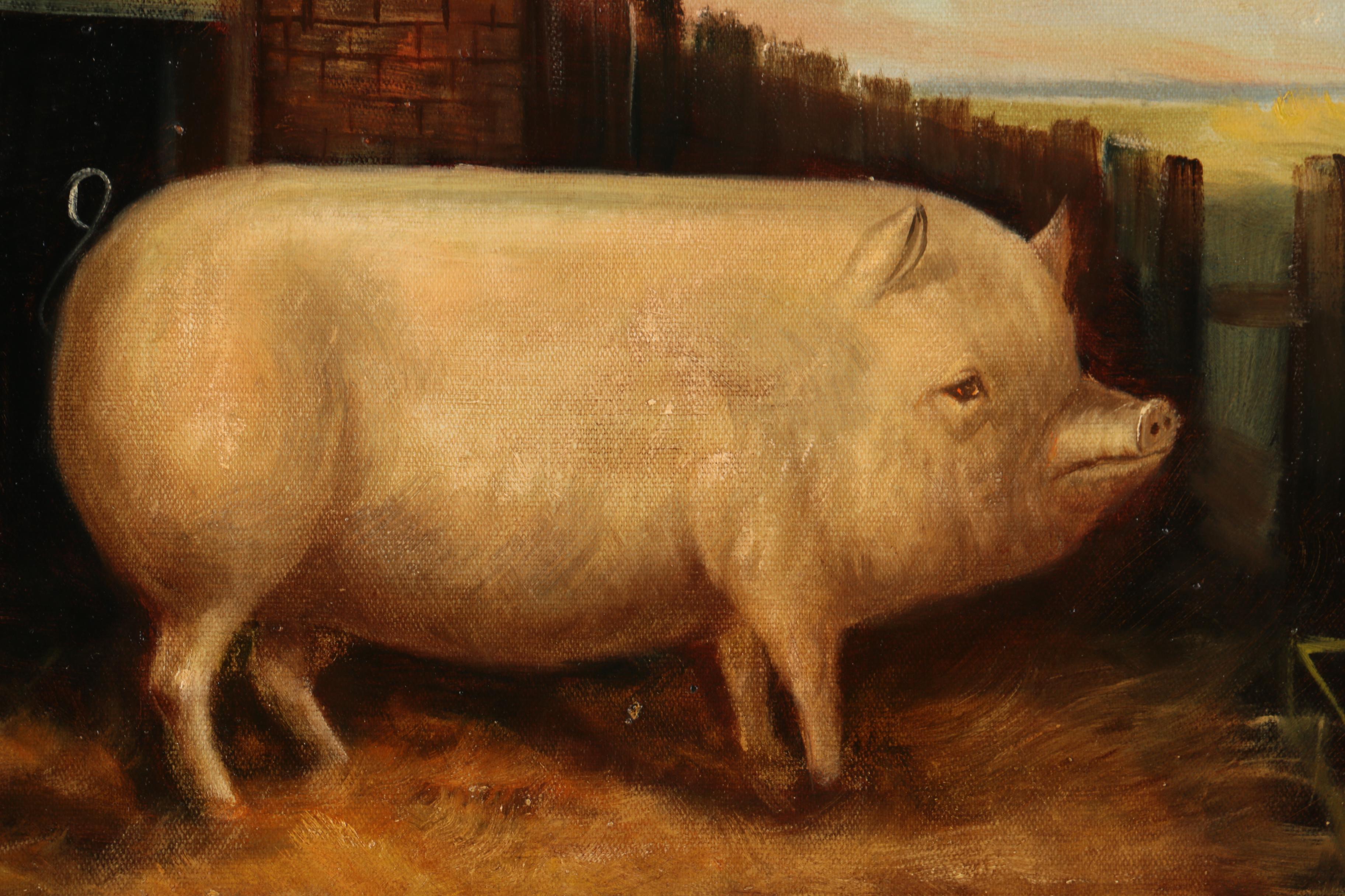 S Richards Oil Painting Of A Pig EBTH   1508760668946 18f5564d3758478ac4a2ed1f5cda98d711c7742c254aa3d3e9c7cf524ead1c10.JPG