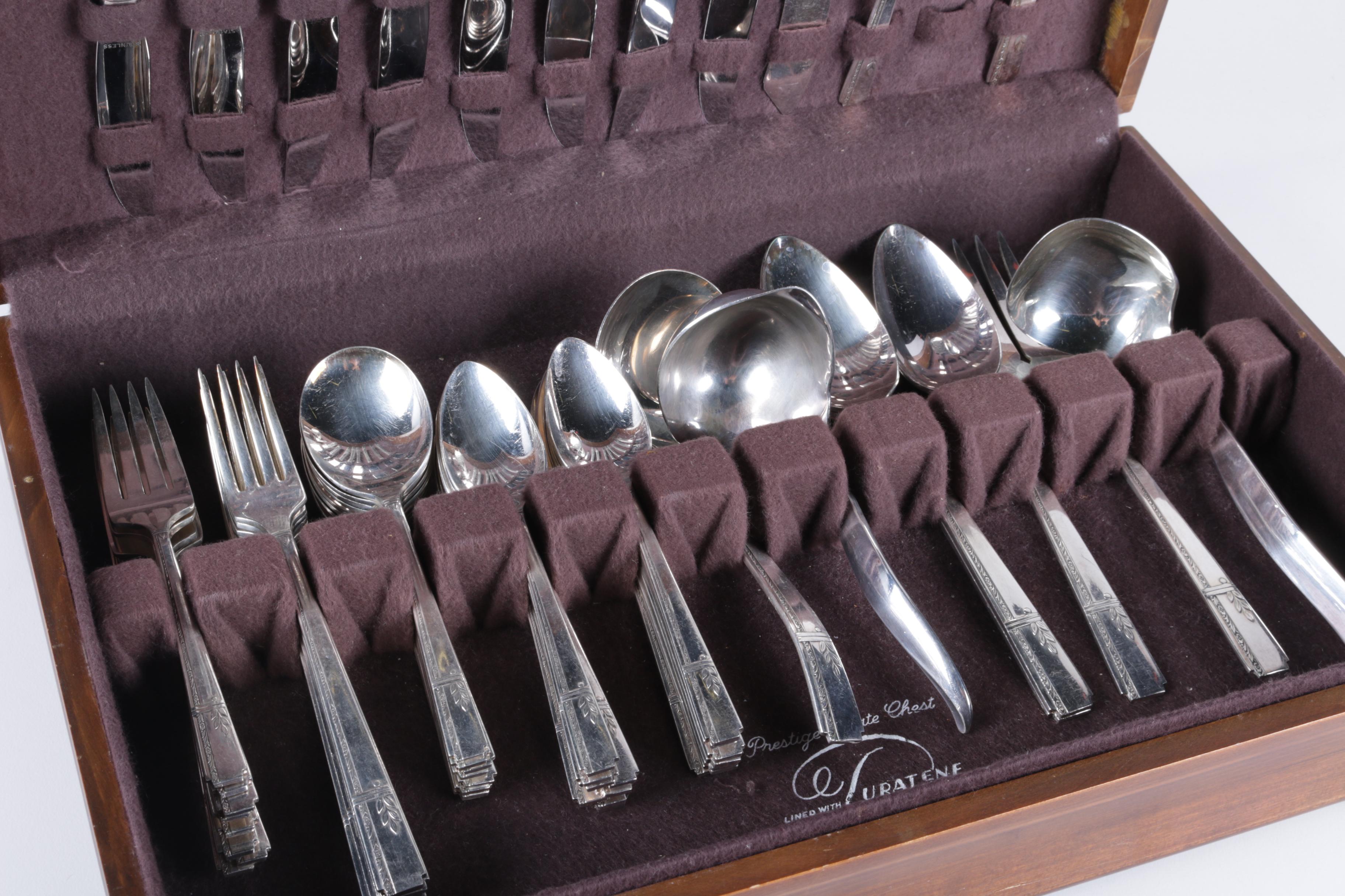 Prestige Plate "Grenoble" SilverPlated Flatware Set EBTH