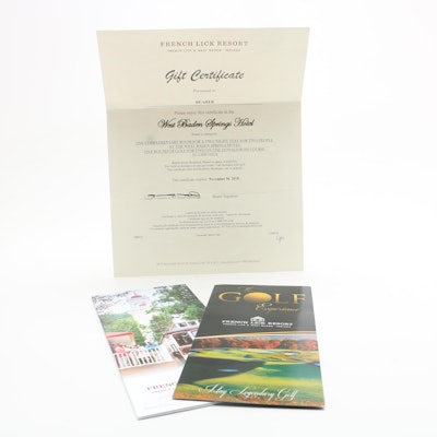 West Baden Springs Hotel Gift Certificate