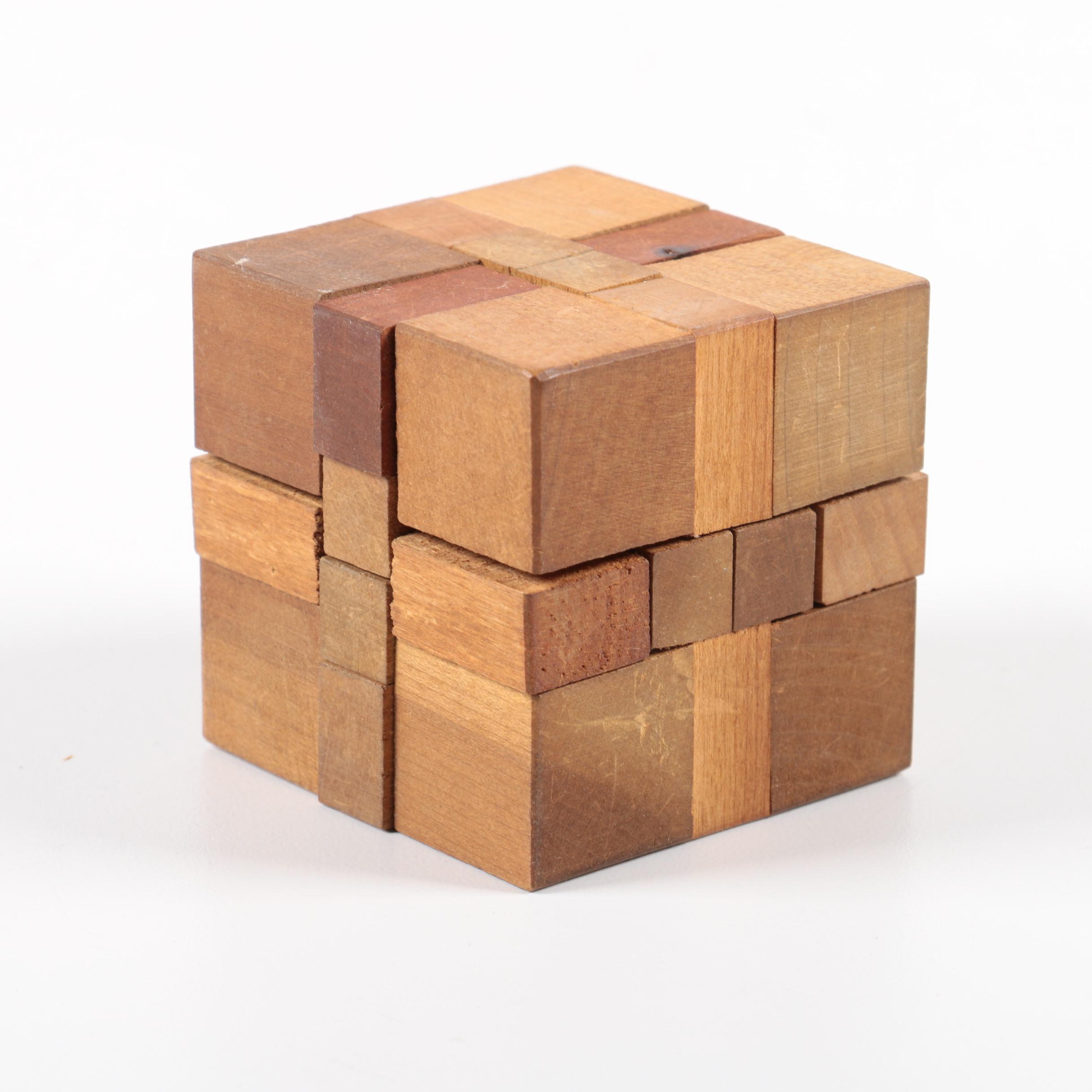 Handcrafted Wooden Puzzle Cube | EBTH