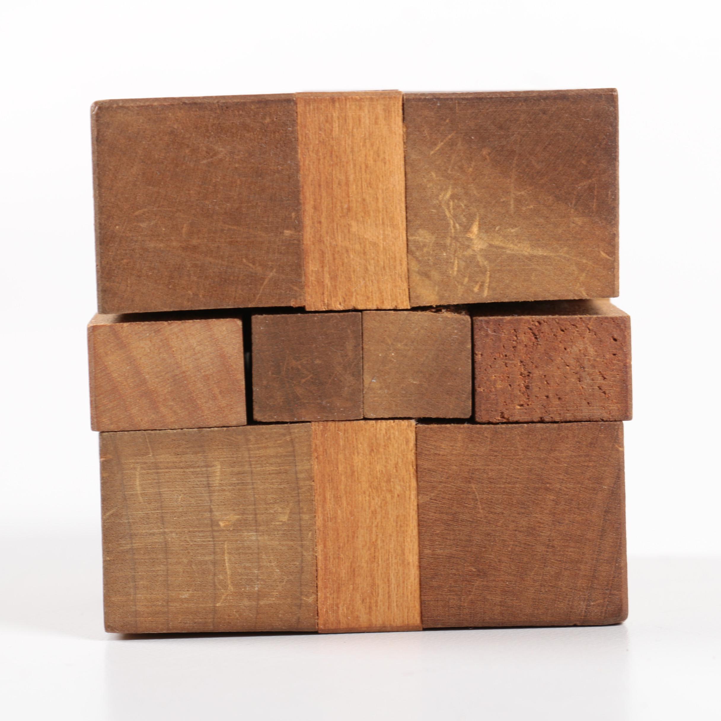 Handcrafted Wooden Puzzle Cube | EBTH