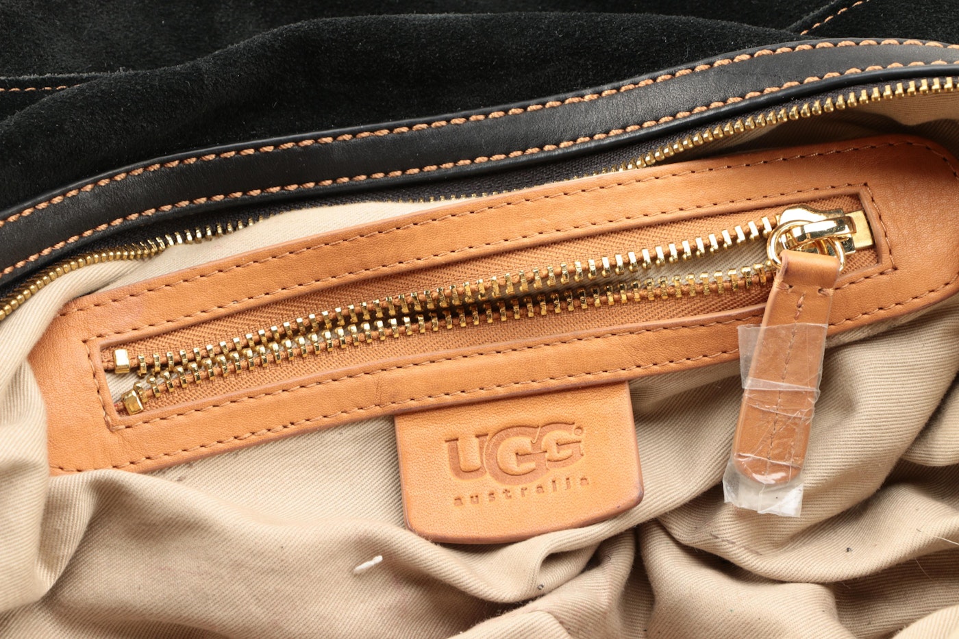 UGG of Australia Black Suede Leather Handbag | EBTH