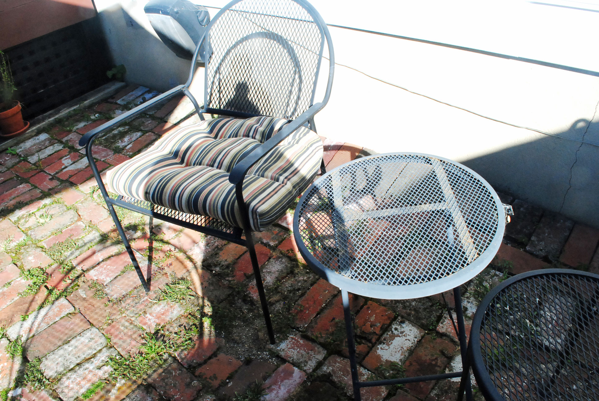 Black Iron Patio Set EBTH