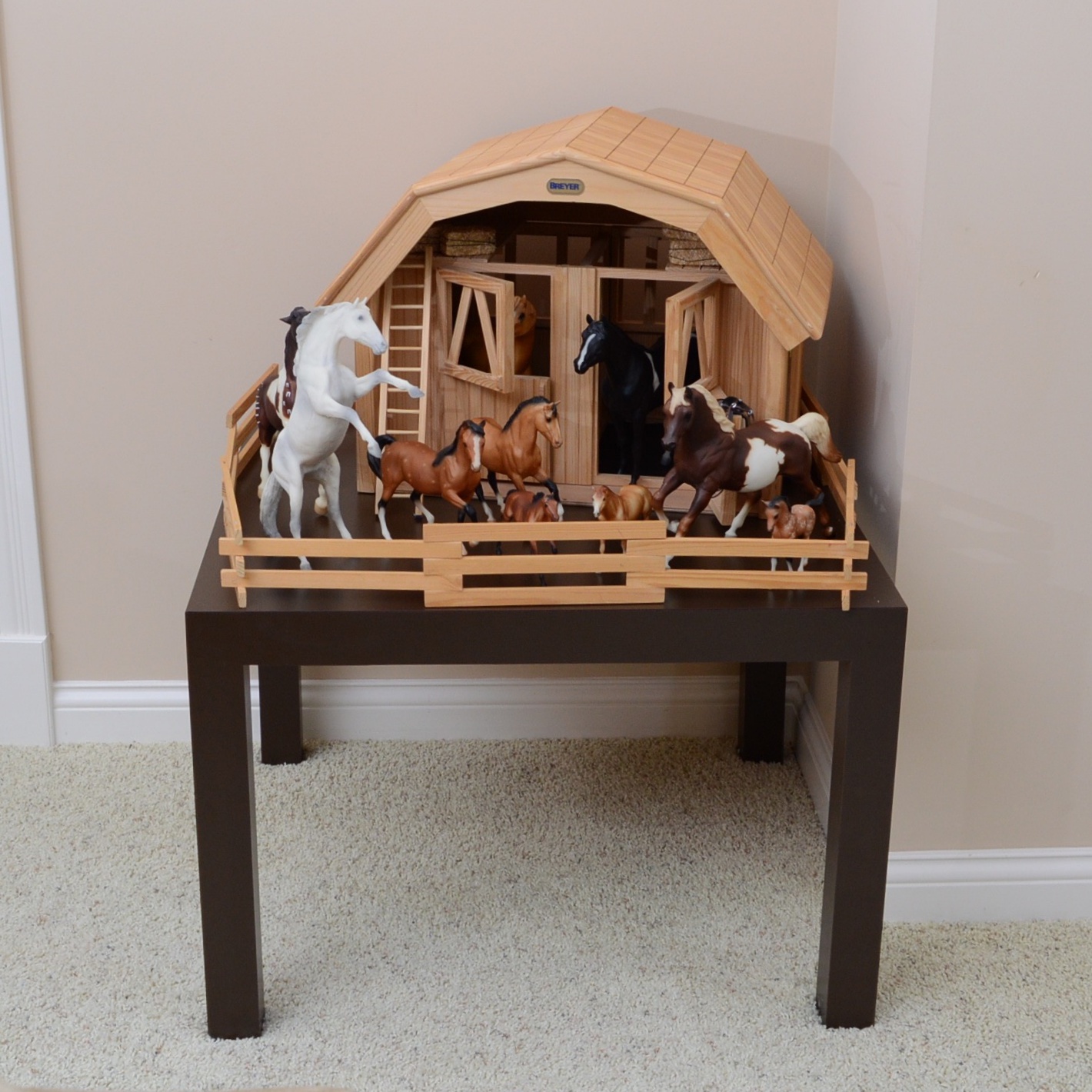 Breyer Wood Barn and Horses EBTH