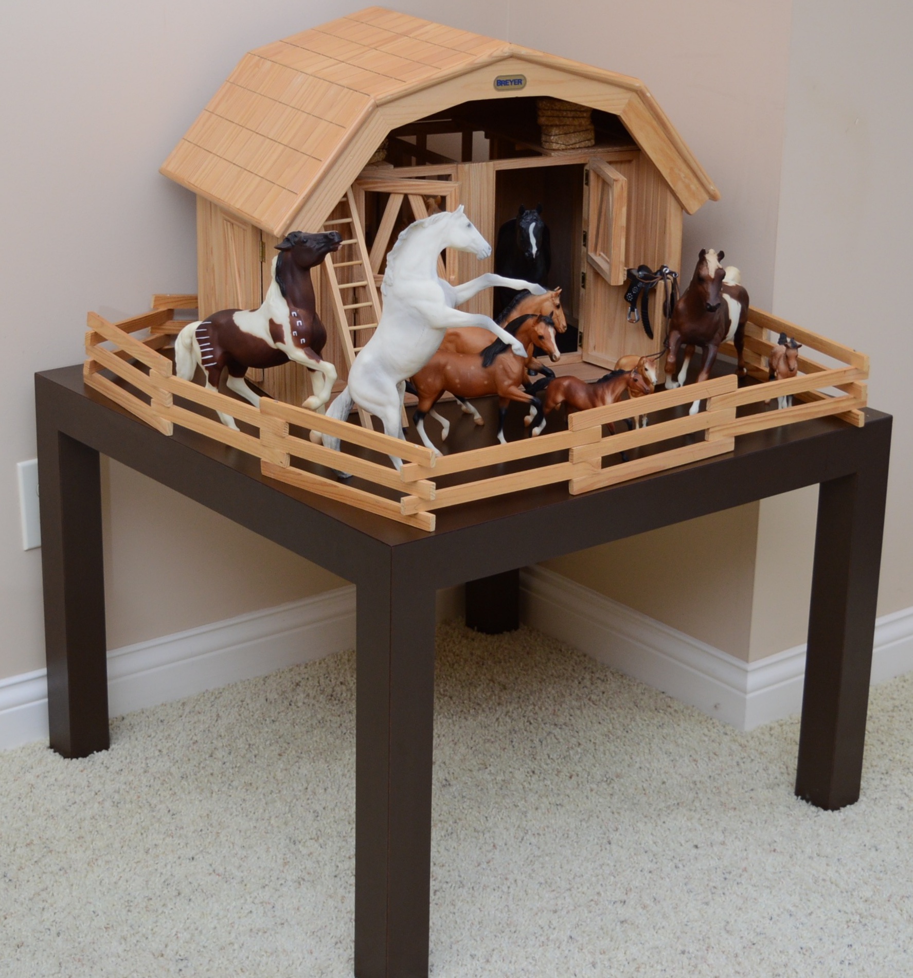 Breyer Wood Barn and Horses EBTH