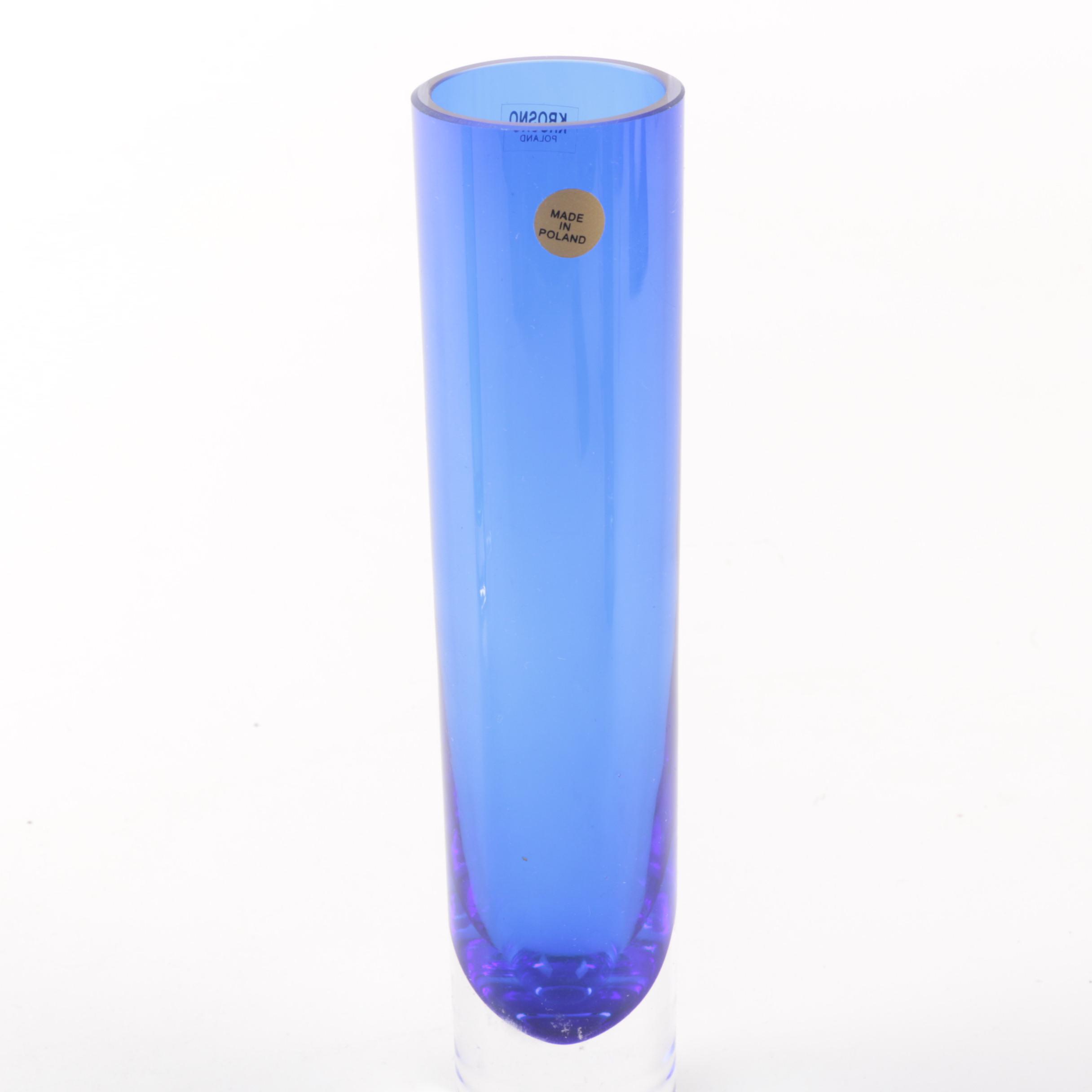 Colorful Glass Vases Featuring Krosno EBTH