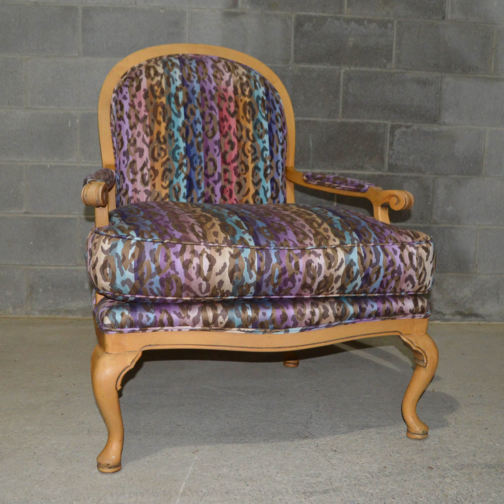 Leopard Print French Style Chair by Heirloom Furniture | EBTH