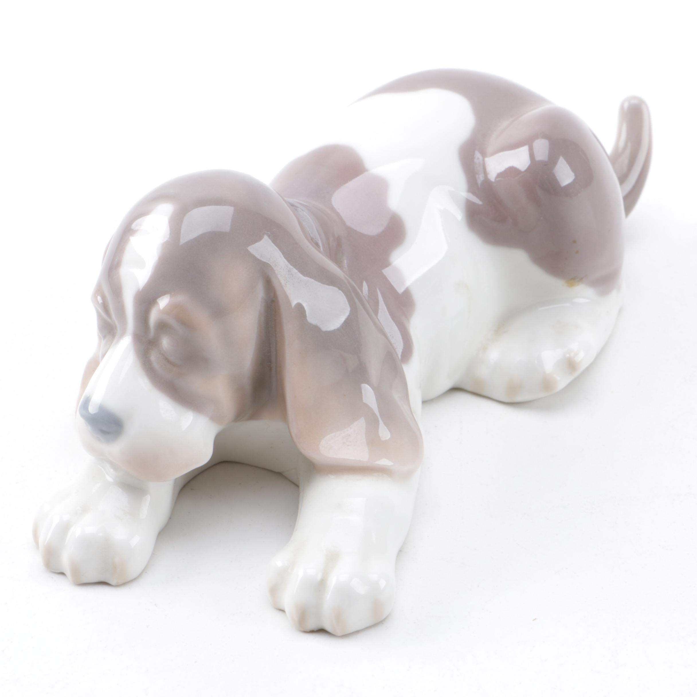 Lladró Porcelain "Sleepy Dog" Figurine EBTH