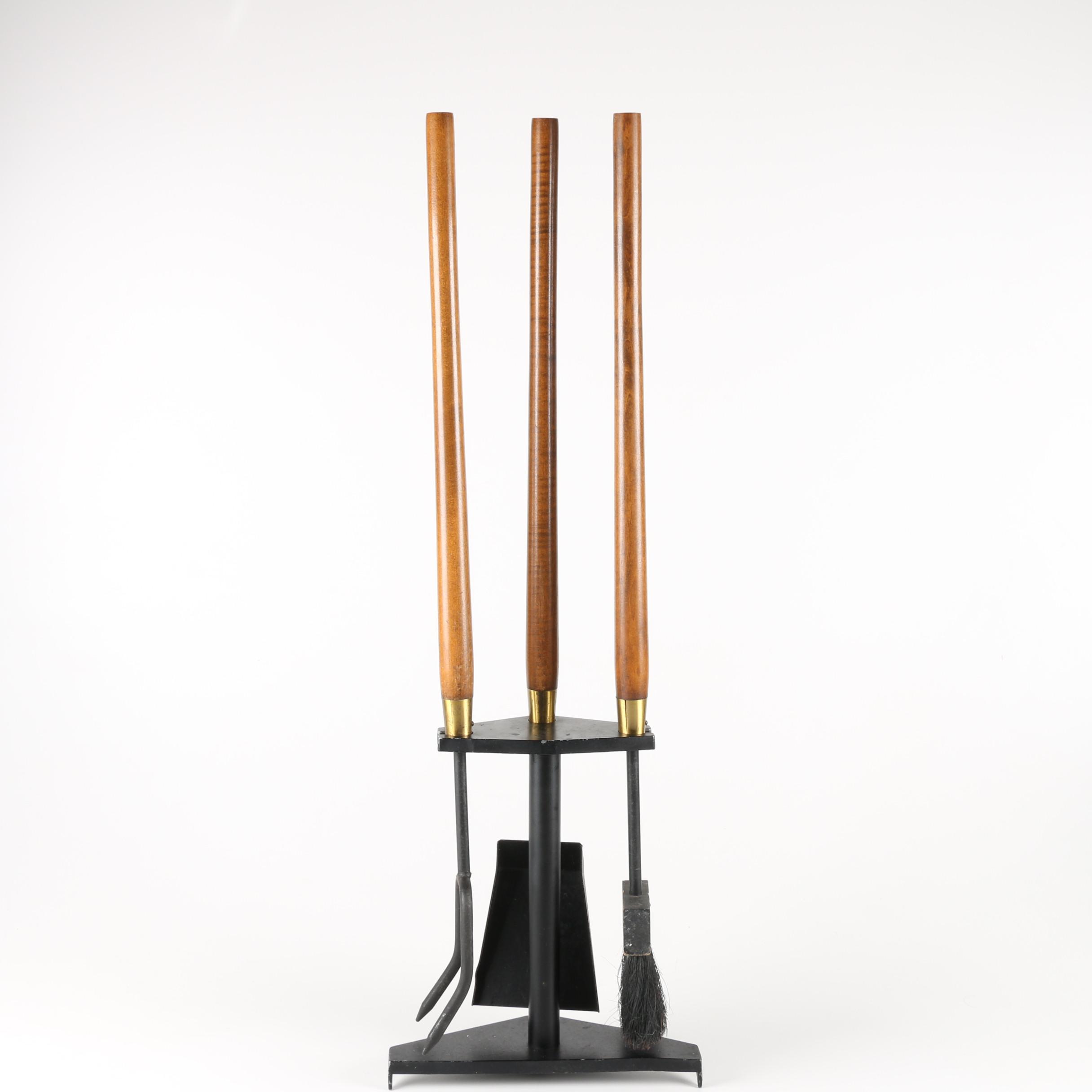 Mid Century Modern Fireplace Tool Set Ebth