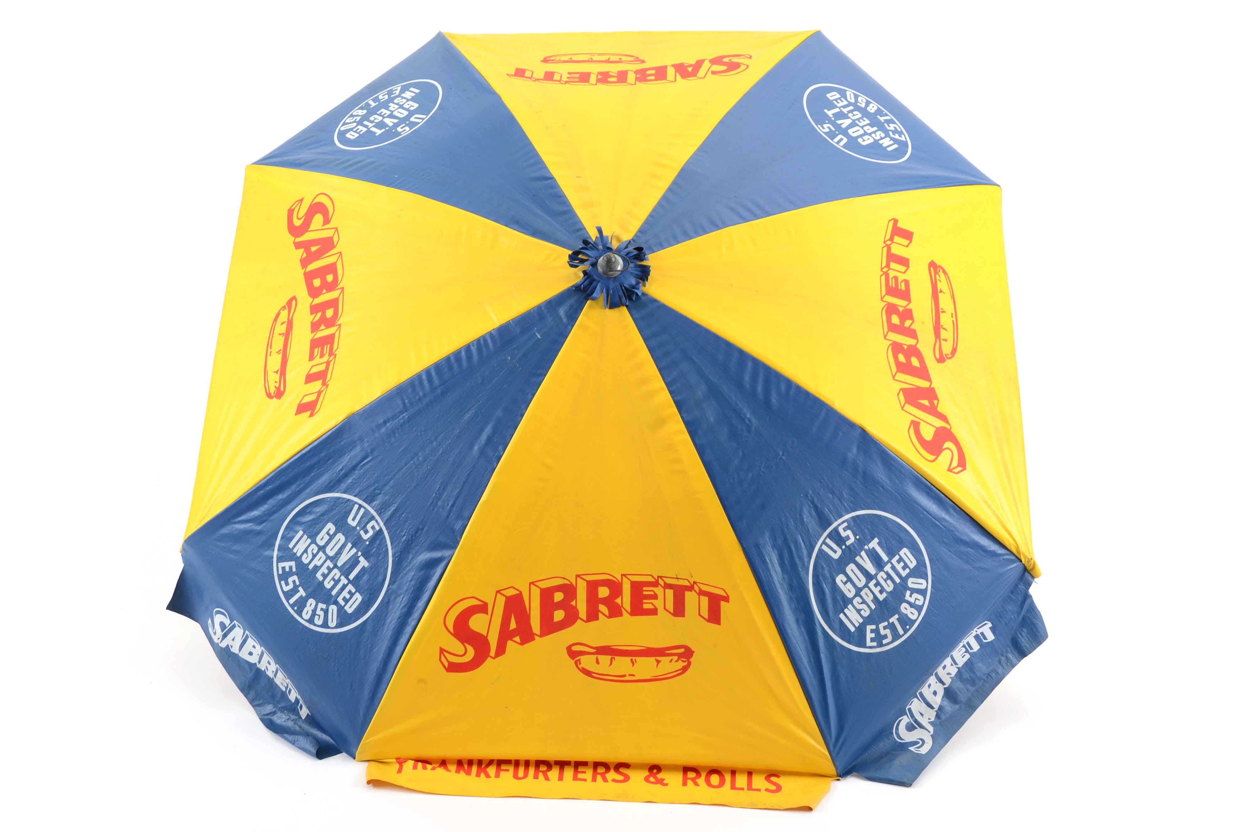 Sabrett Hot Dog Cart Umbrella EBTH