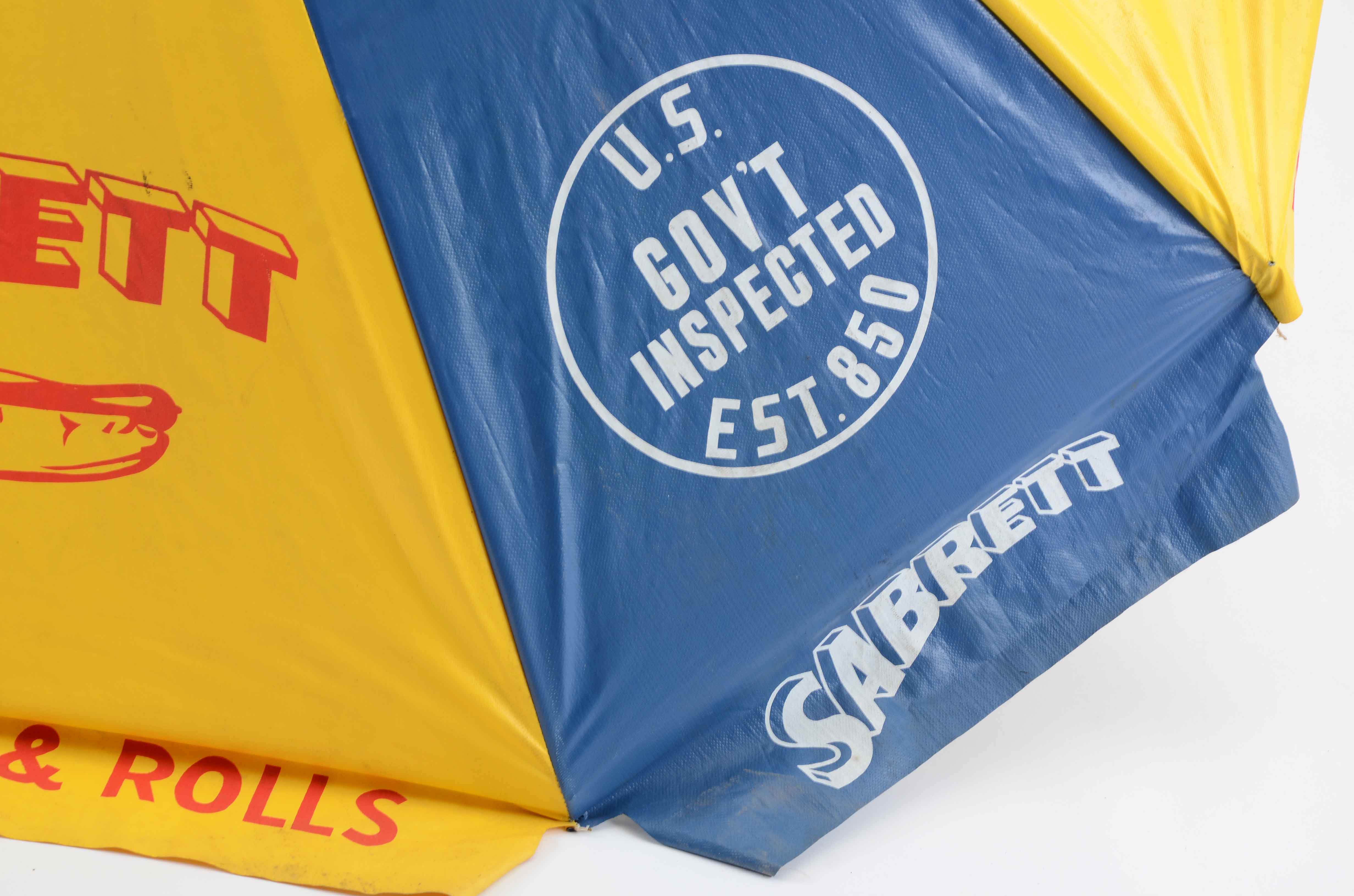 Sabrett Hot Dog Cart Umbrella EBTH