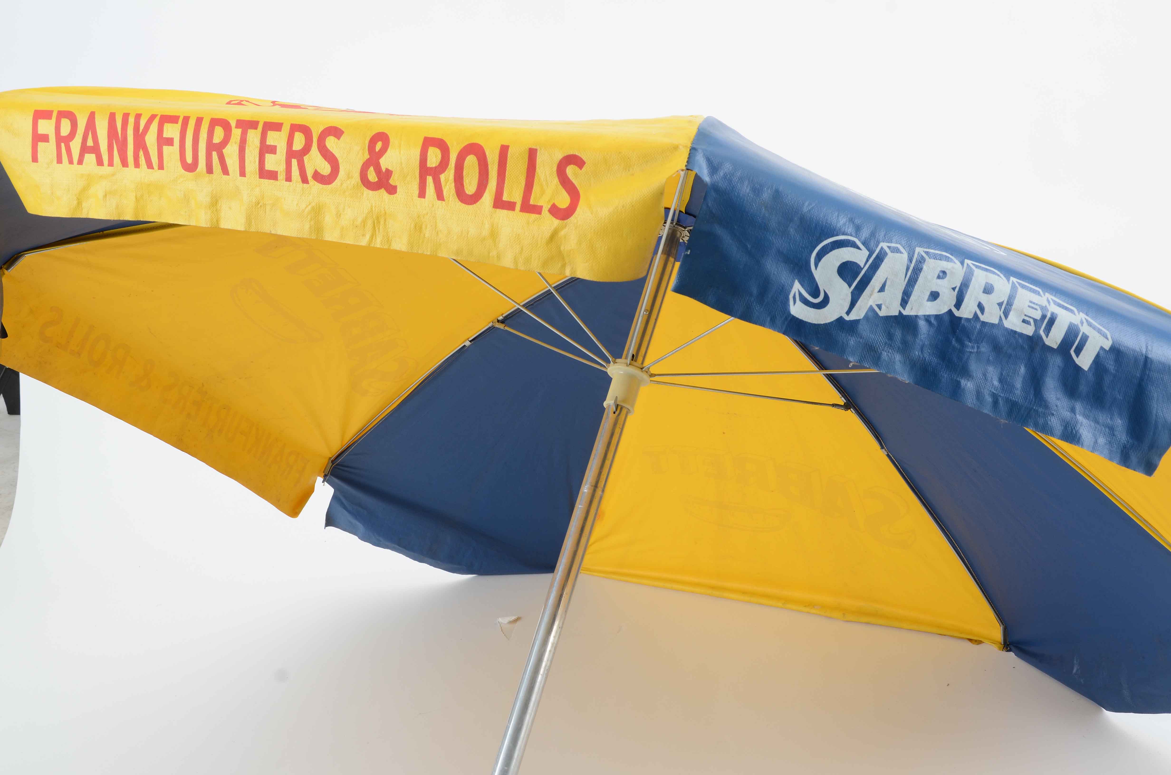 Sabrett Hot Dog Cart Umbrella EBTH