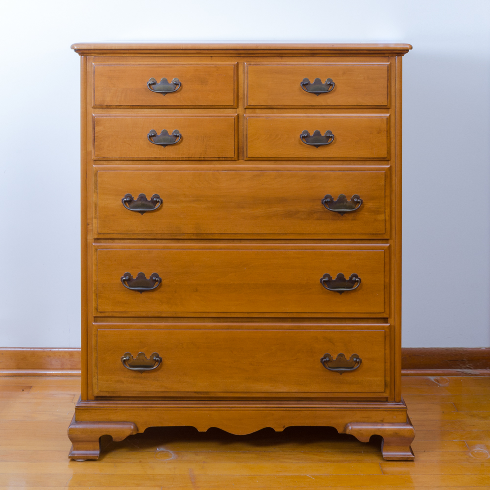 Maple Chippendale Style Four Piece Bedroom Set by Kling EBTH