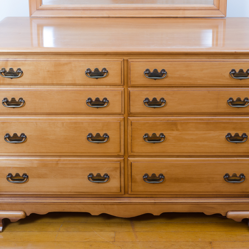 Maple Chippendale Style Four Piece Bedroom Set by Kling EBTH