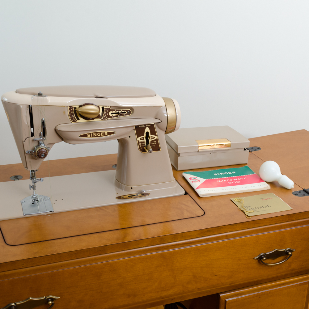 Singer "SlantOMatic 500" Sewing Machine with EBTH