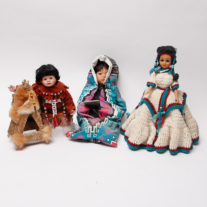 danbury mint native american dolls