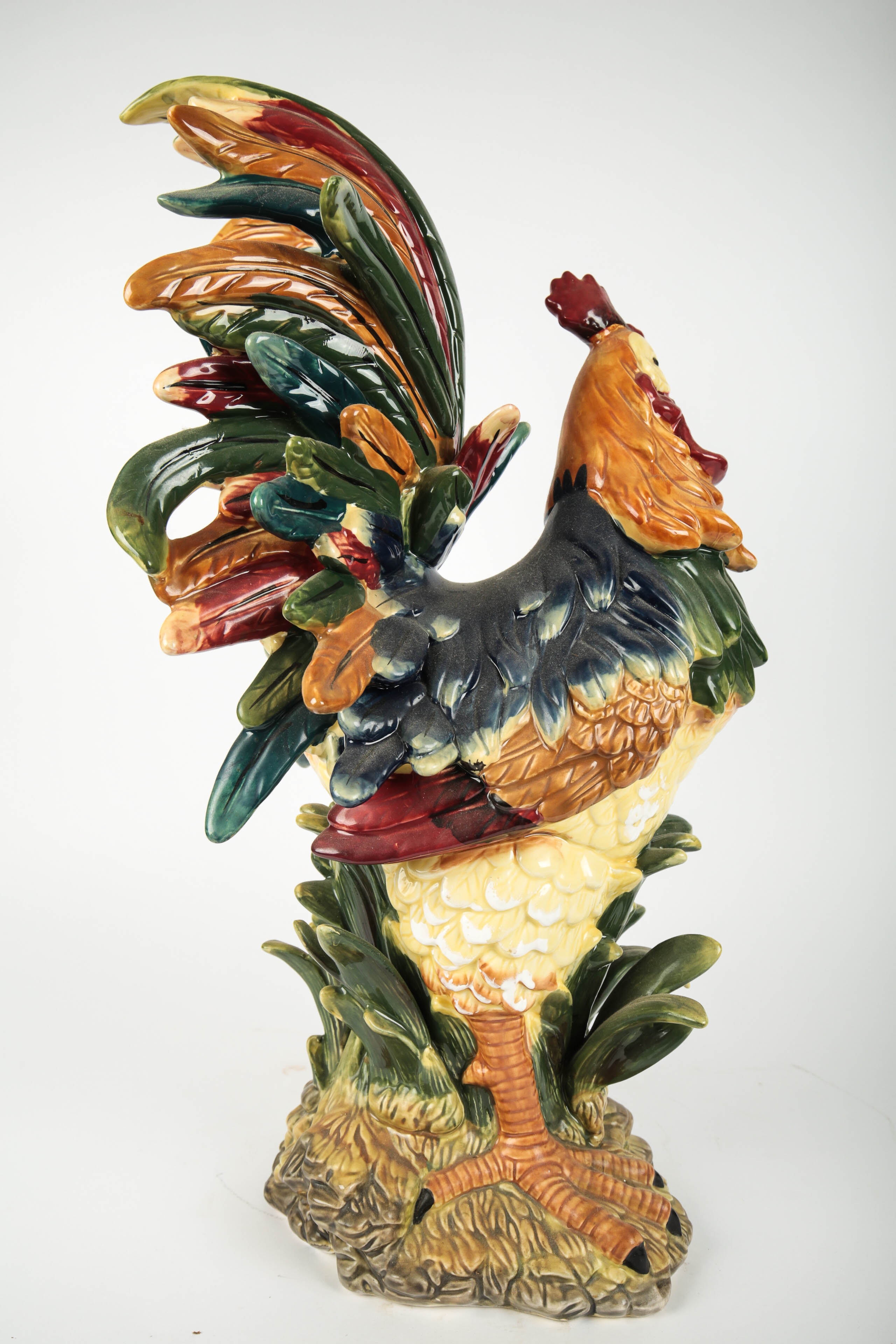 Italian Ceramic Rooster Figurine EBTH