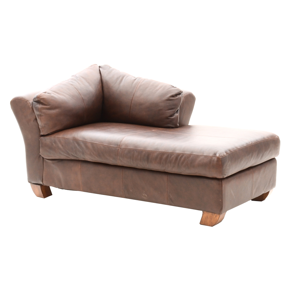 Ashley Furniture Leather Chaise Lounge EBTH