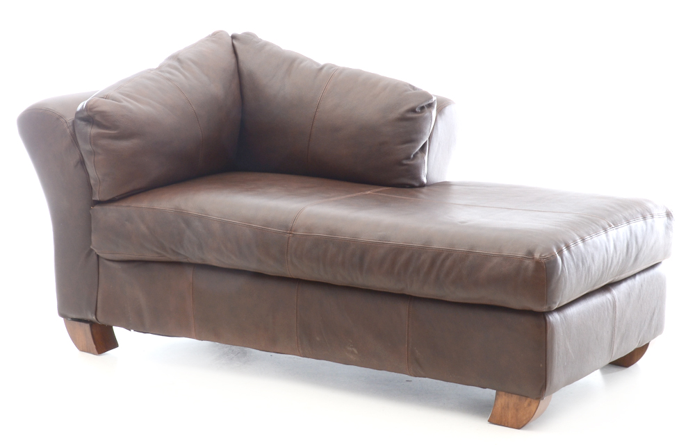 Ashley Furniture Leather Chaise Lounge EBTH