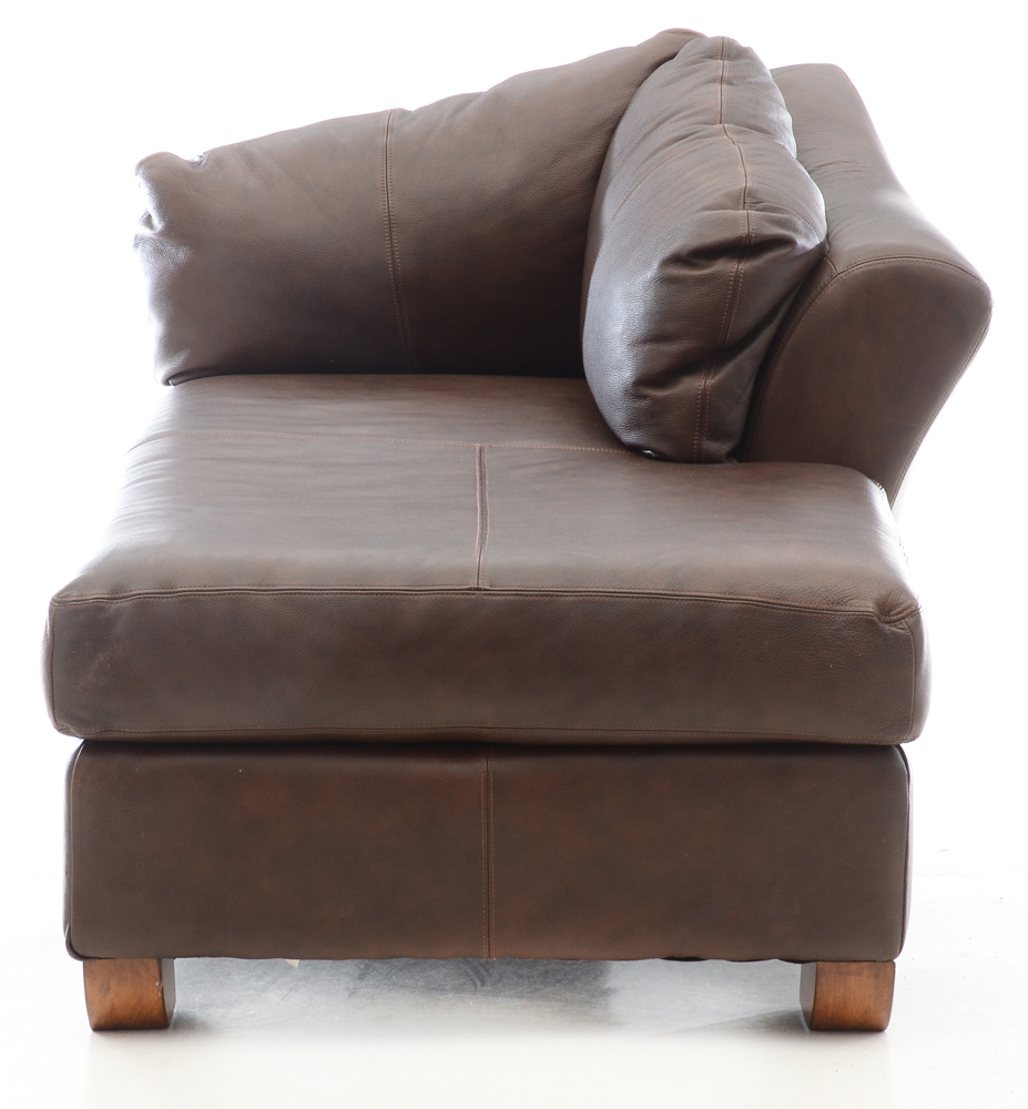 Ashley Furniture Leather Chaise Lounge EBTH