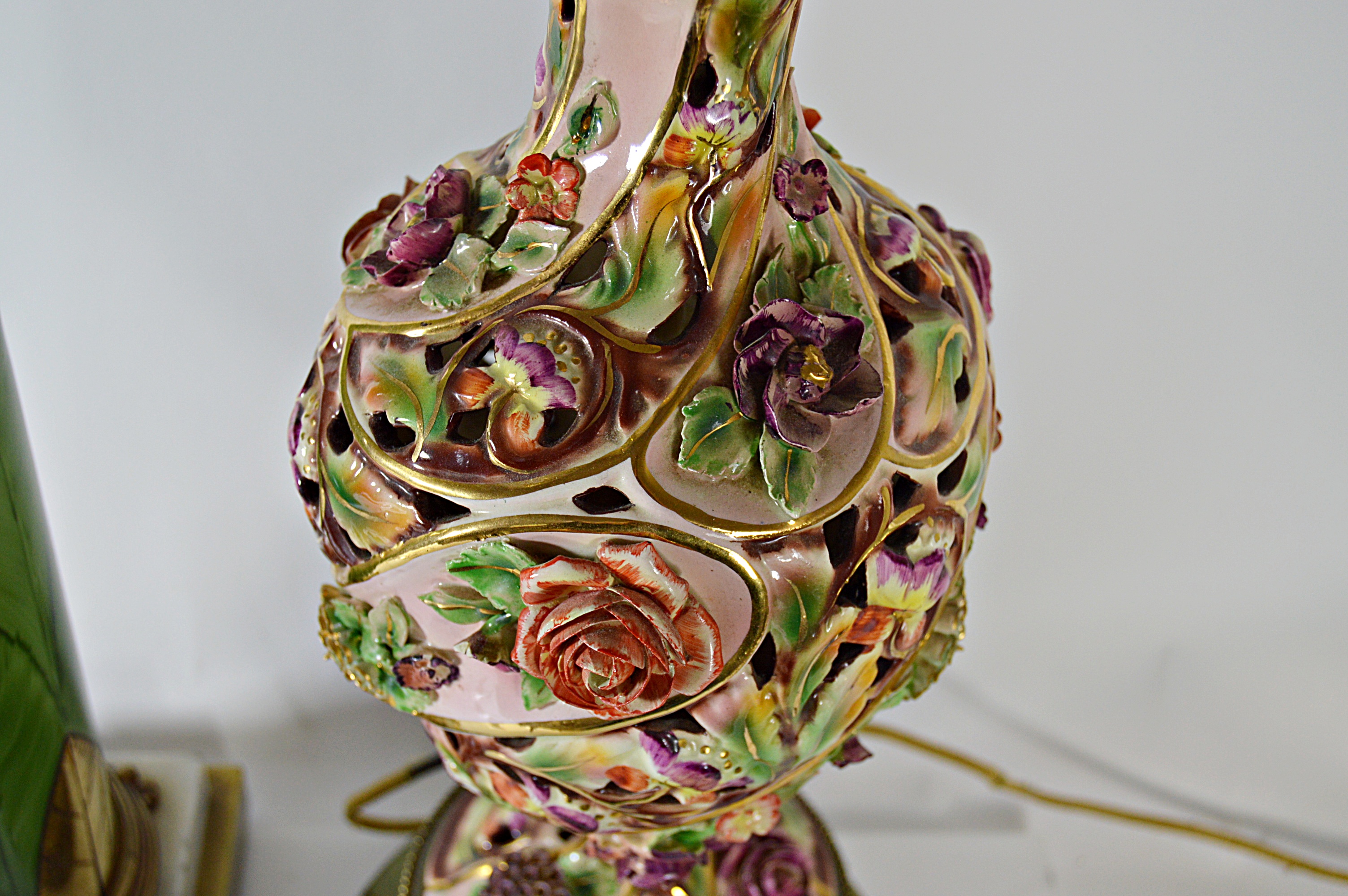 Vintage Enameled Lamps EBTH