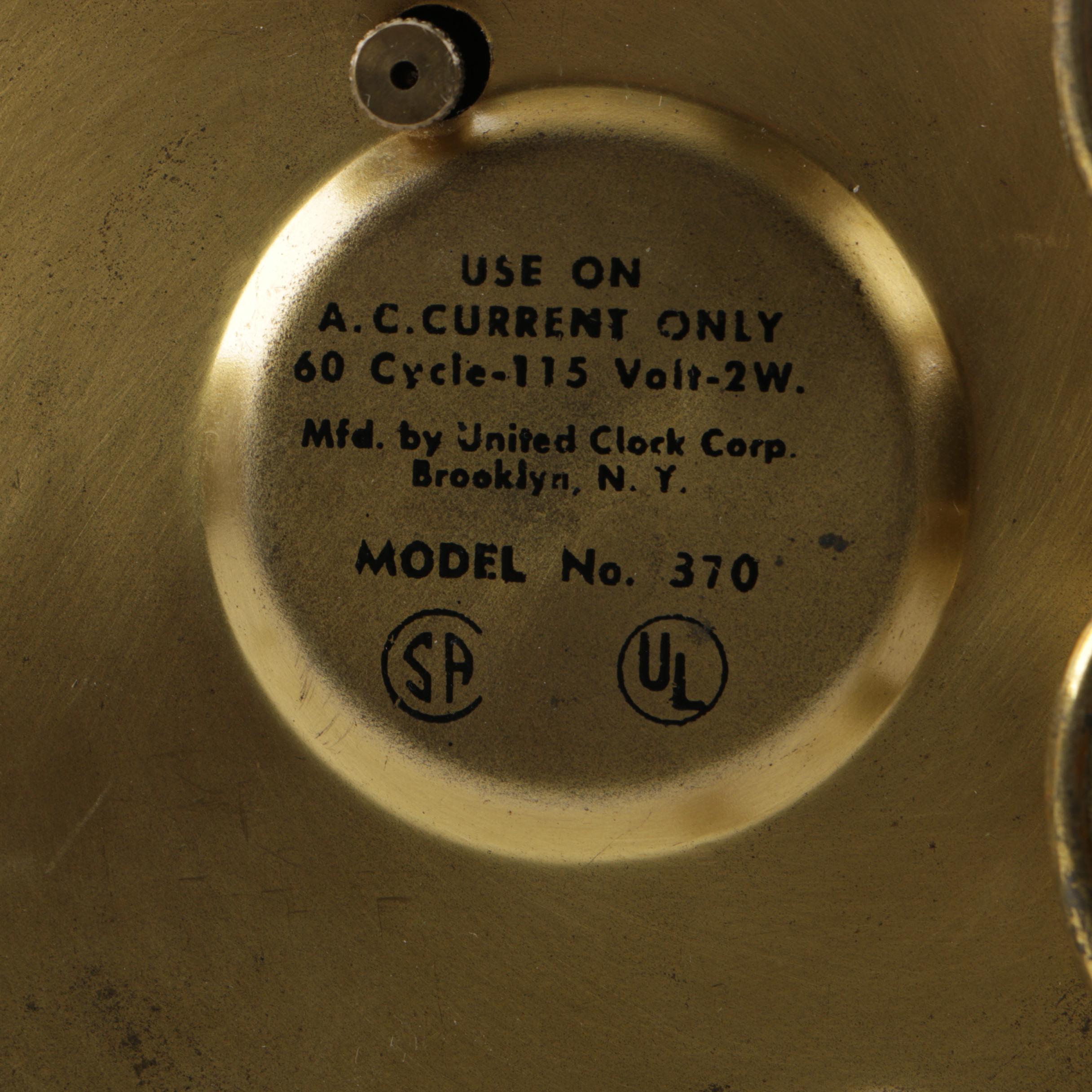 Vintage United Pocket Watch Wall Clock EBTH