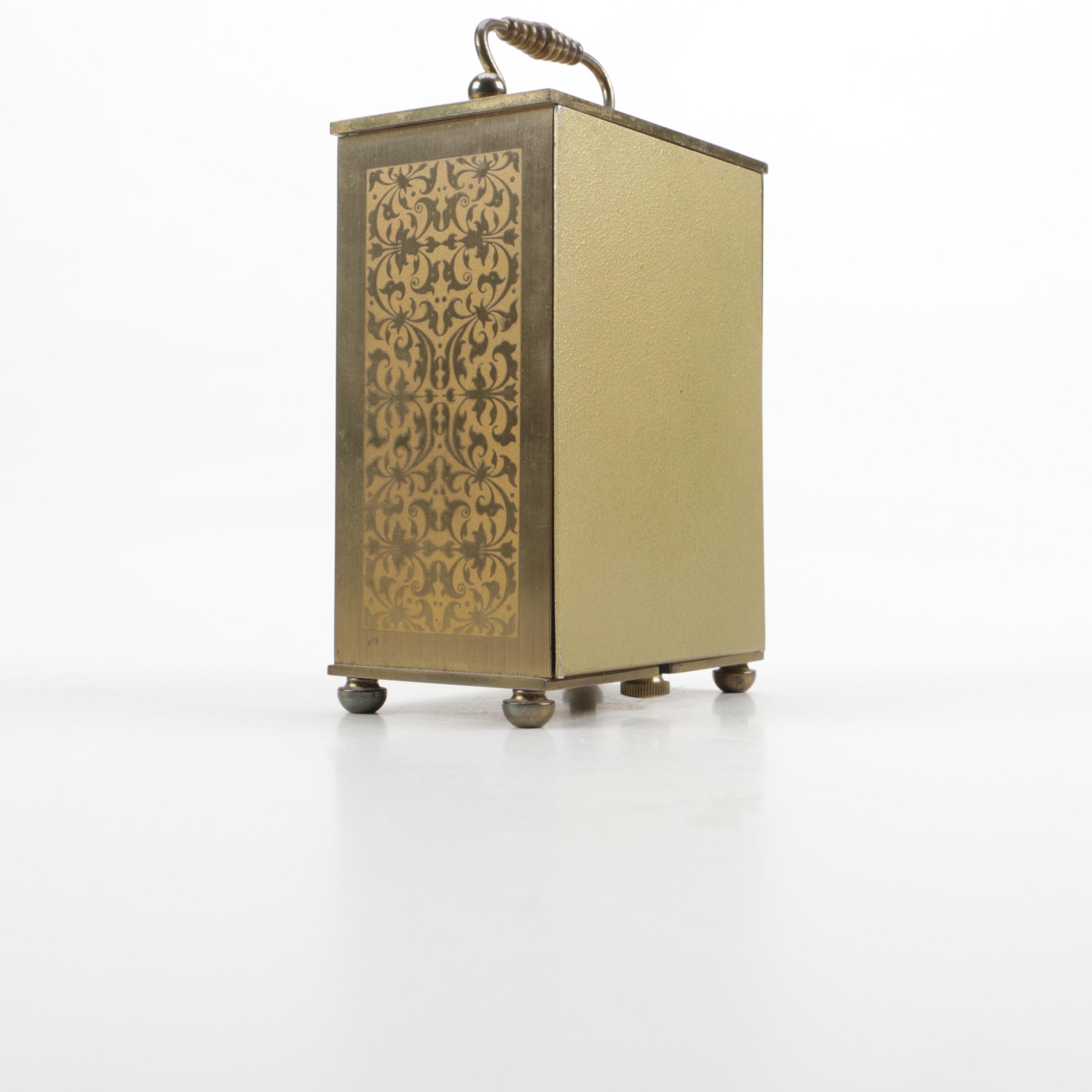 Vintage Hamilton and Junghans Brass Desk Clocks EBTH