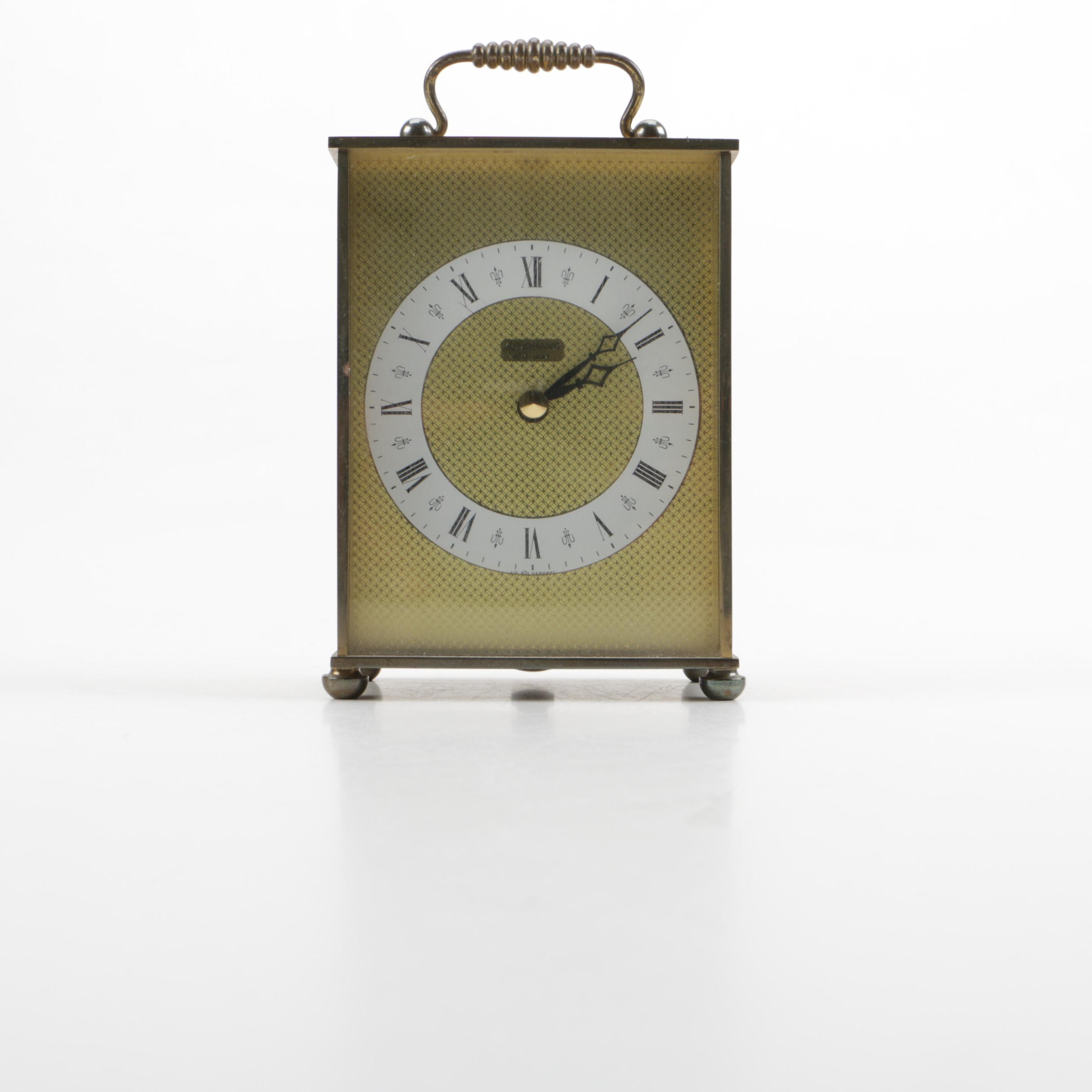 Vintage Hamilton and Junghans Brass Desk Clocks EBTH