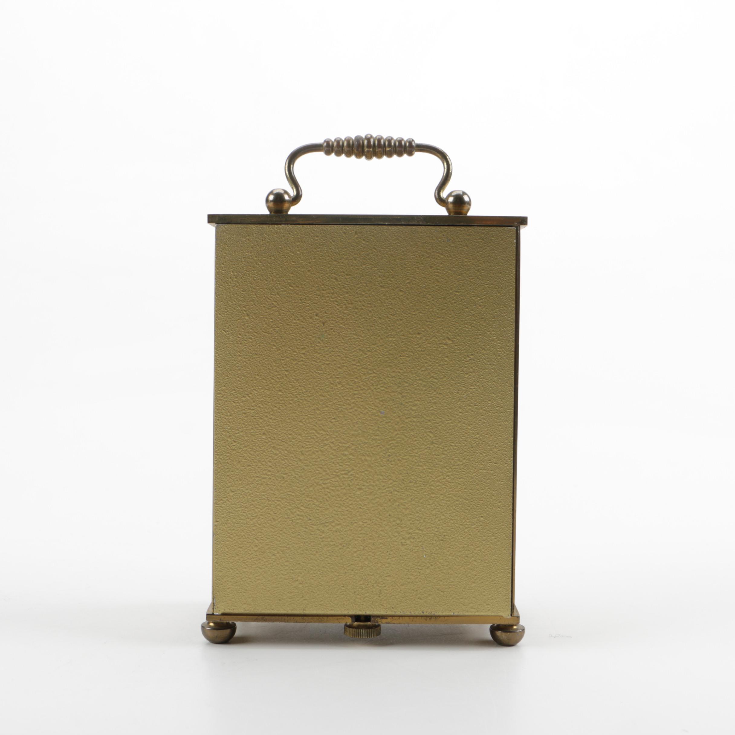 Vintage Hamilton and Junghans Brass Desk Clocks EBTH