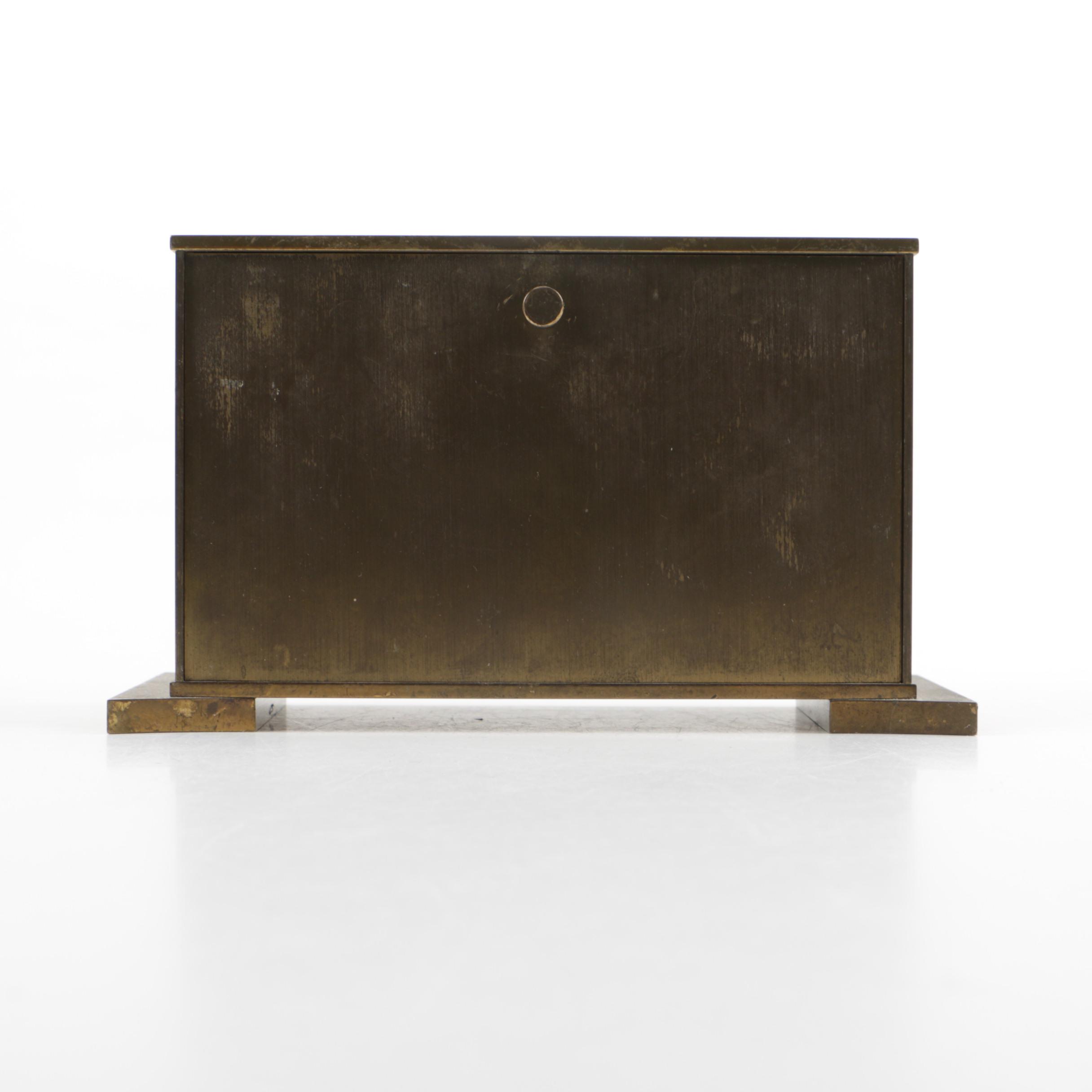 Vintage Hamilton and Junghans Brass Desk Clocks EBTH