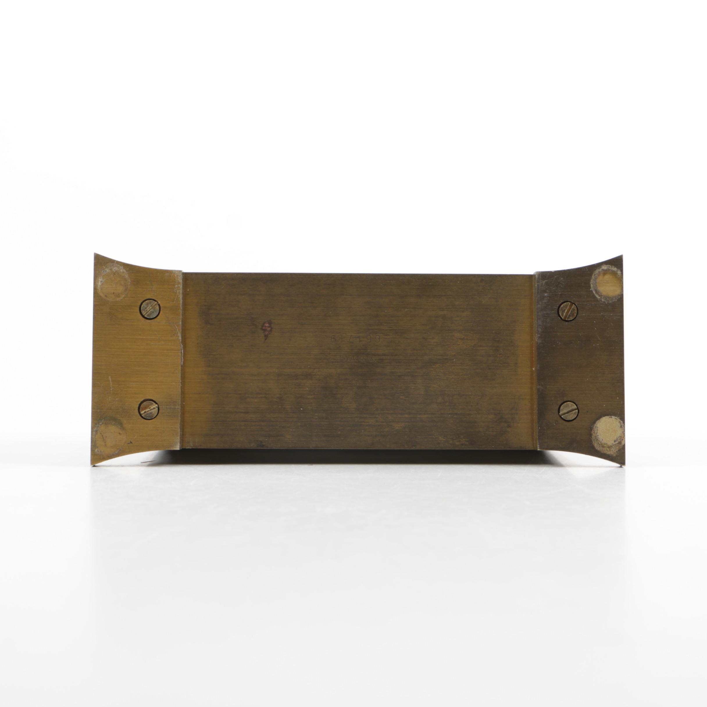 Vintage Hamilton and Junghans Brass Desk Clocks EBTH