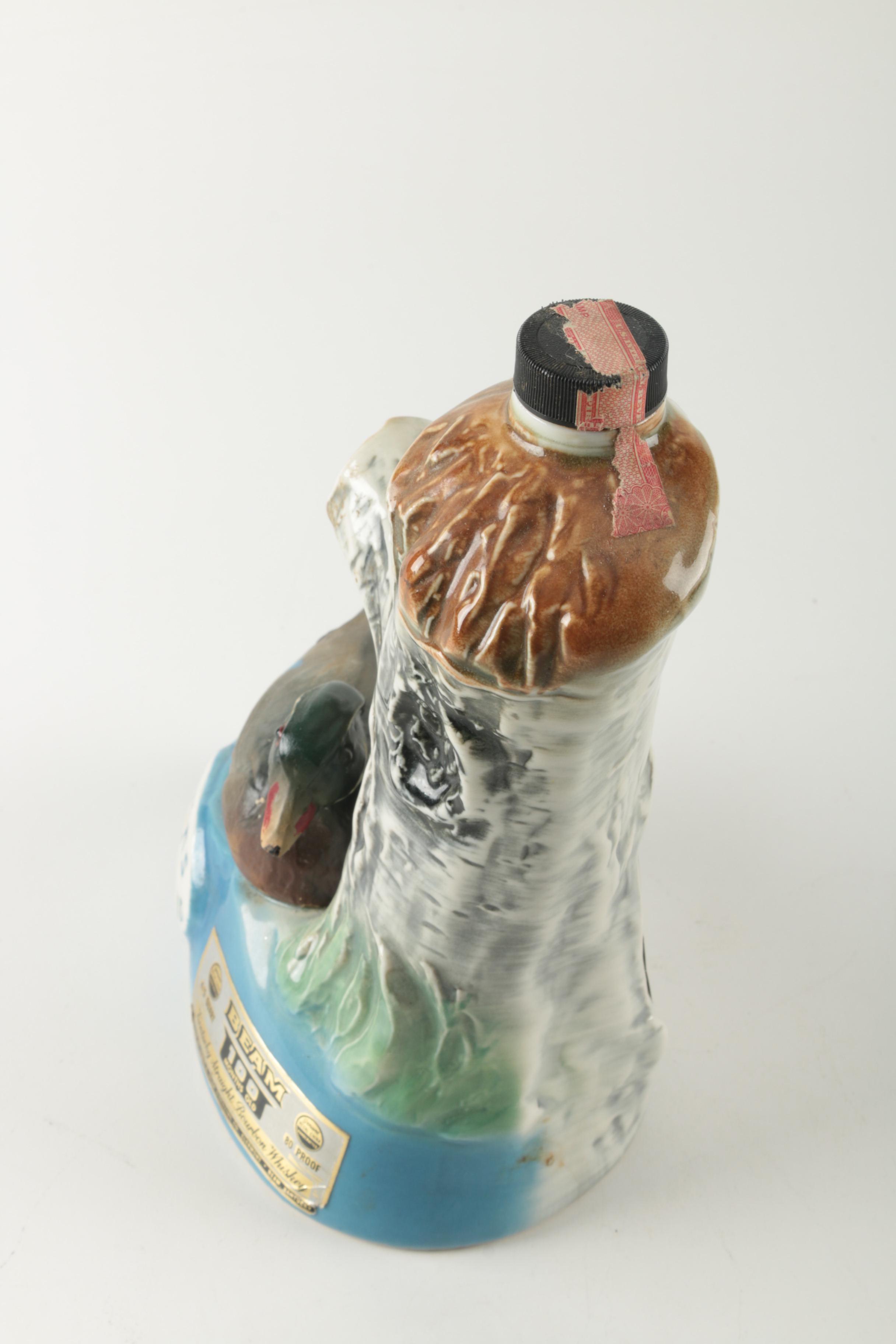 Jim Beam Ducks Unlimited "Wood Duck 197576 Decanter EBTH