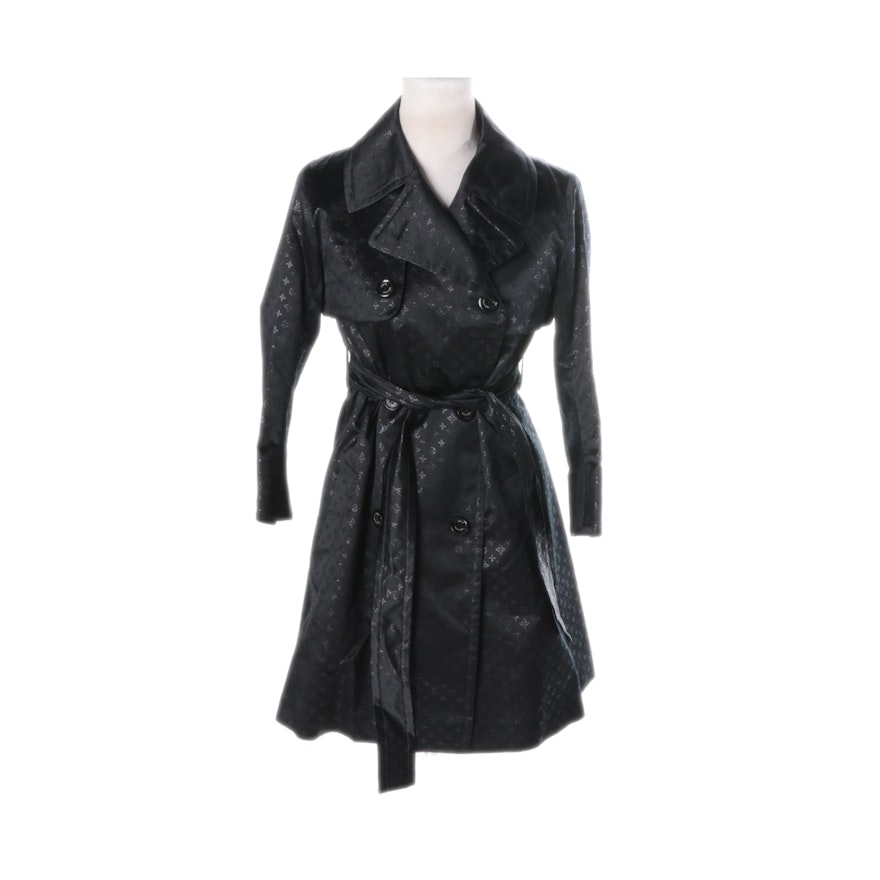 Womens Louis Vuitton of Paris Black Coat