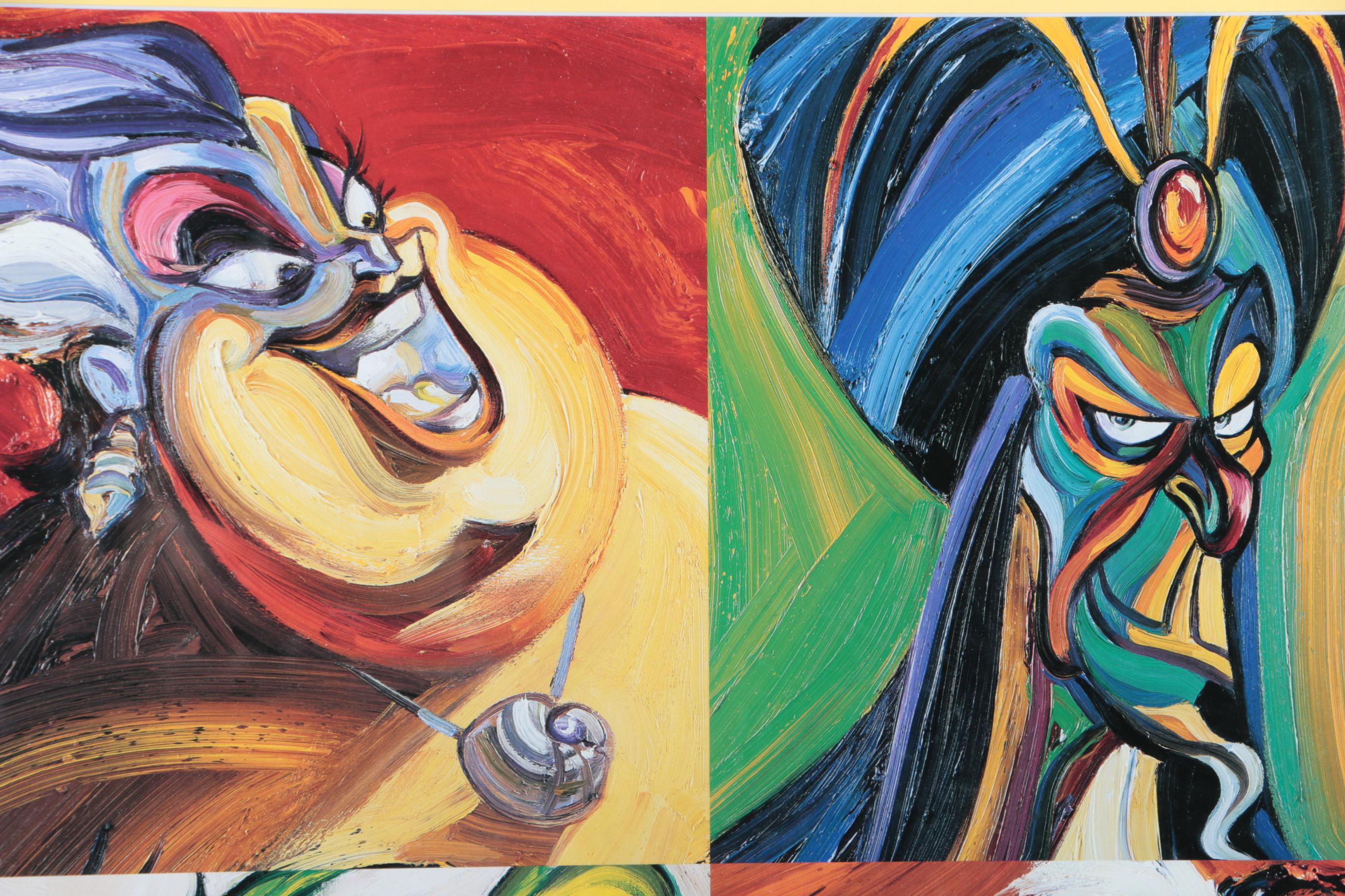 Disney Villains Reproduction Print Poster | EBTH