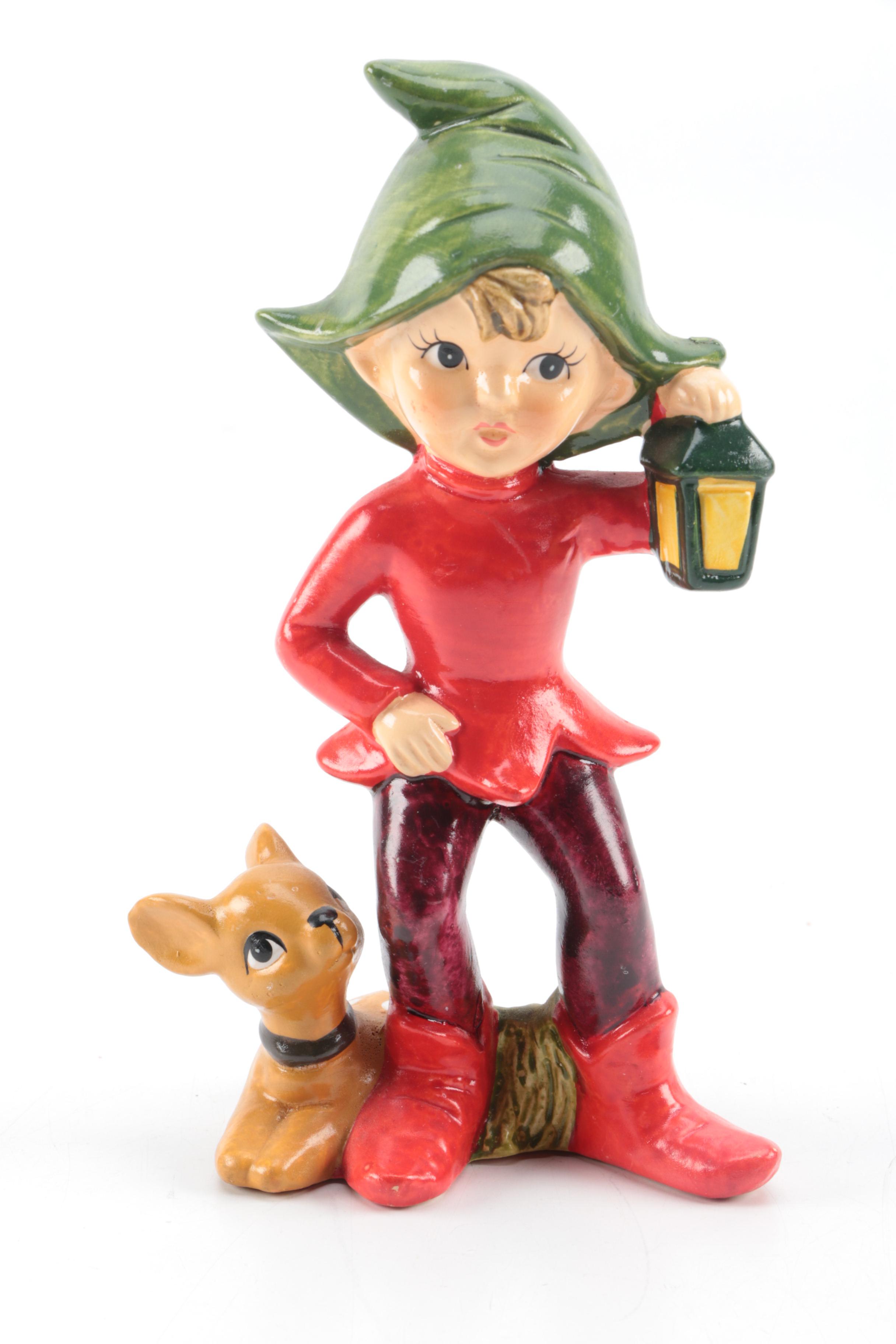 Vintage Christmas Elf Figurines EBTH