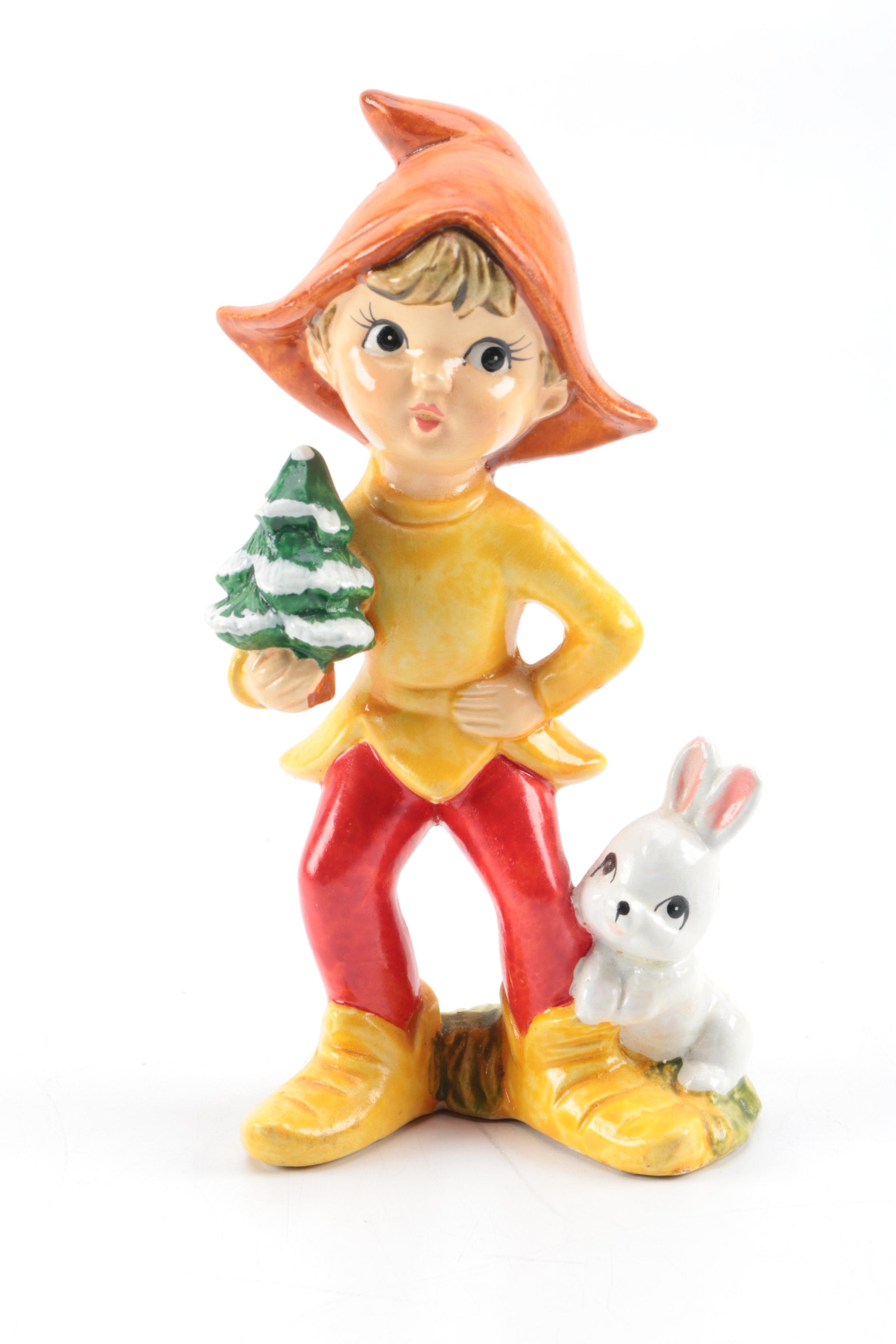 Vintage Christmas Elf Figurines EBTH