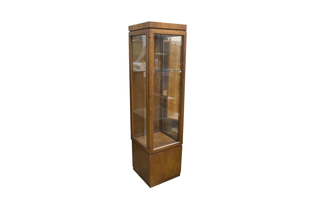 Vintage Teak and Glass Curio Cabinet | EBTH