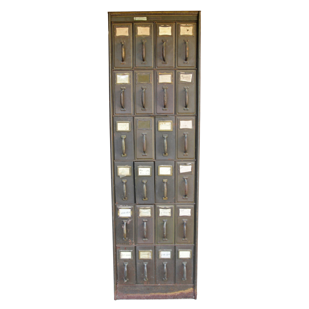 Vintage Filing Cabinet By Art Metal Construction Co Ebth