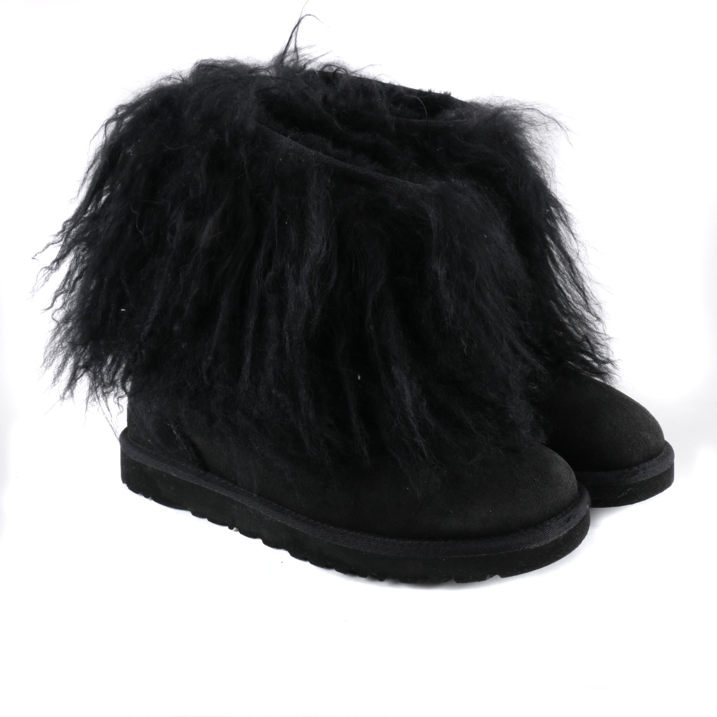 mongolian sheep fur uggs