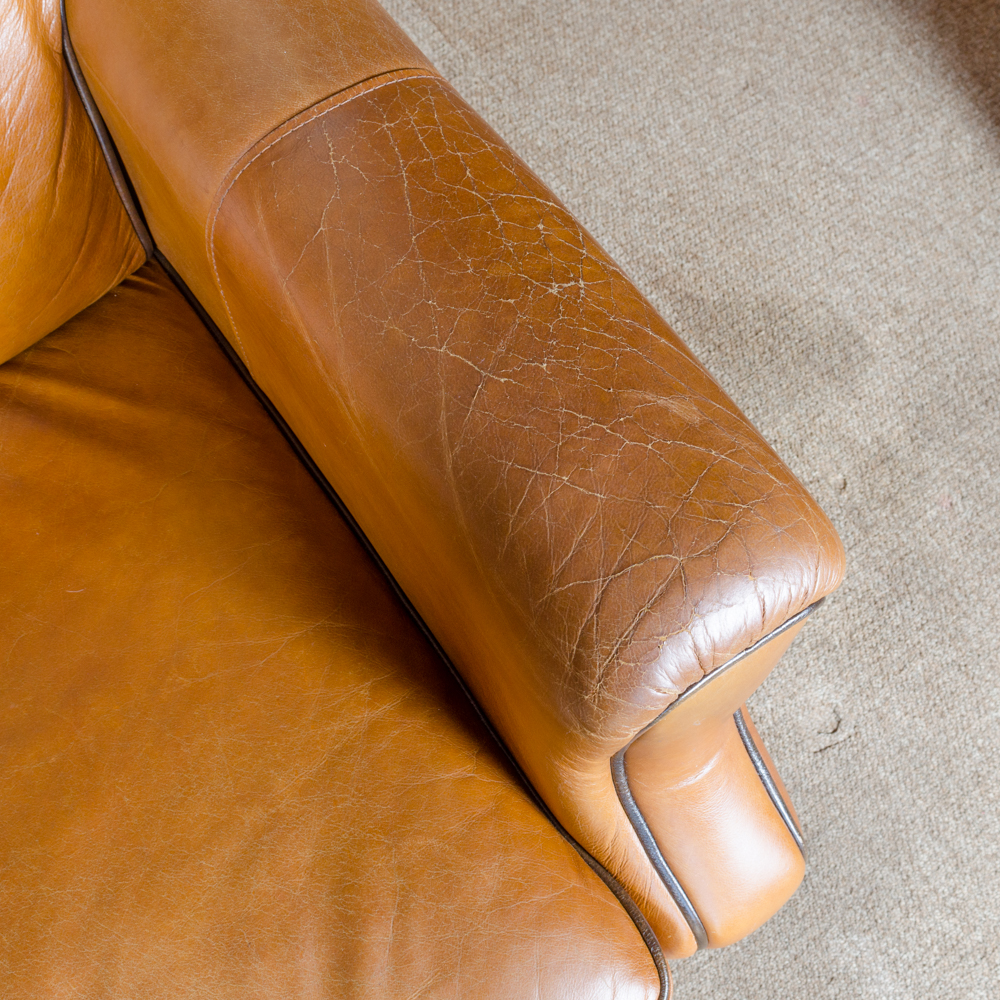 Bassett Furniture Leather Sofa | EBTH